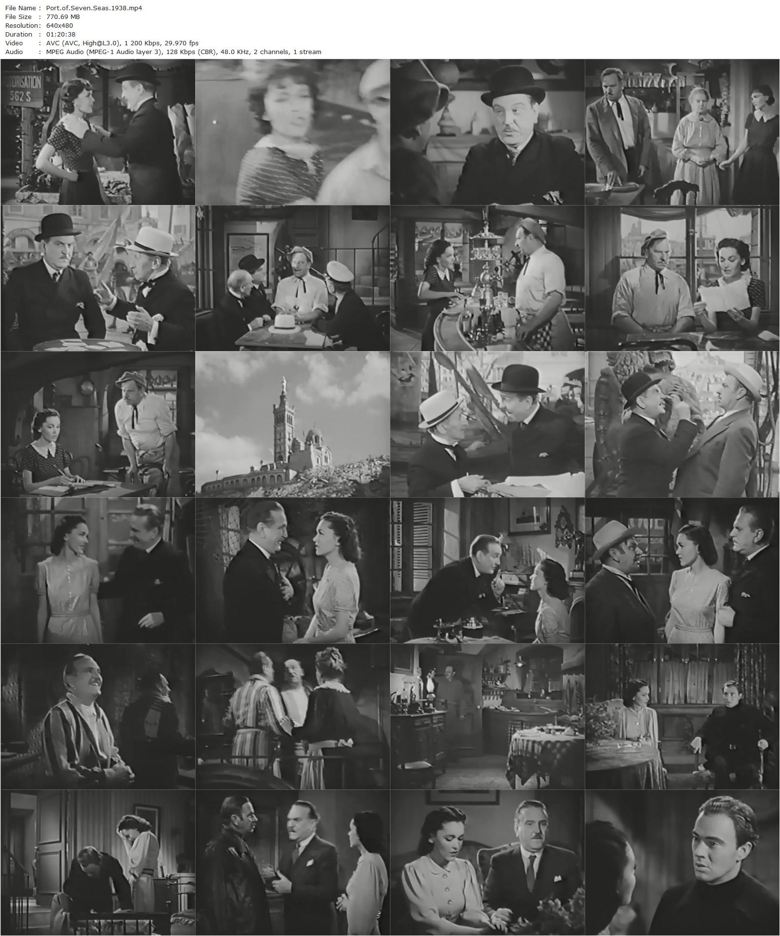 Port of Seven Seas (1938) James Whale, Wallace Beery, Frank Morgan, Maureen O’Sullivan-poster
