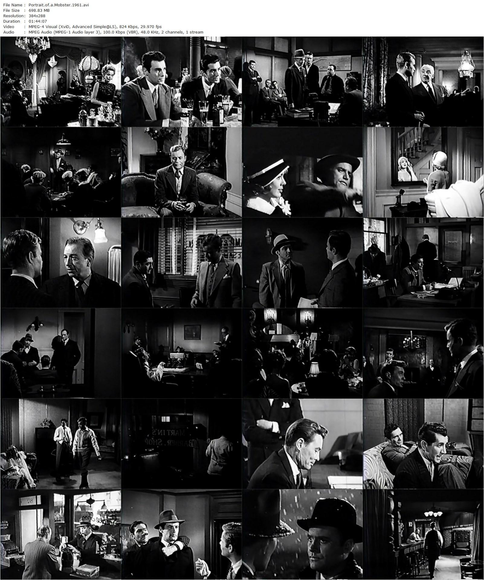 Portrait of a Mobster (1961) Joseph Pevney, Vic Morrow, Leslie Parrish, Peter Breck-poster