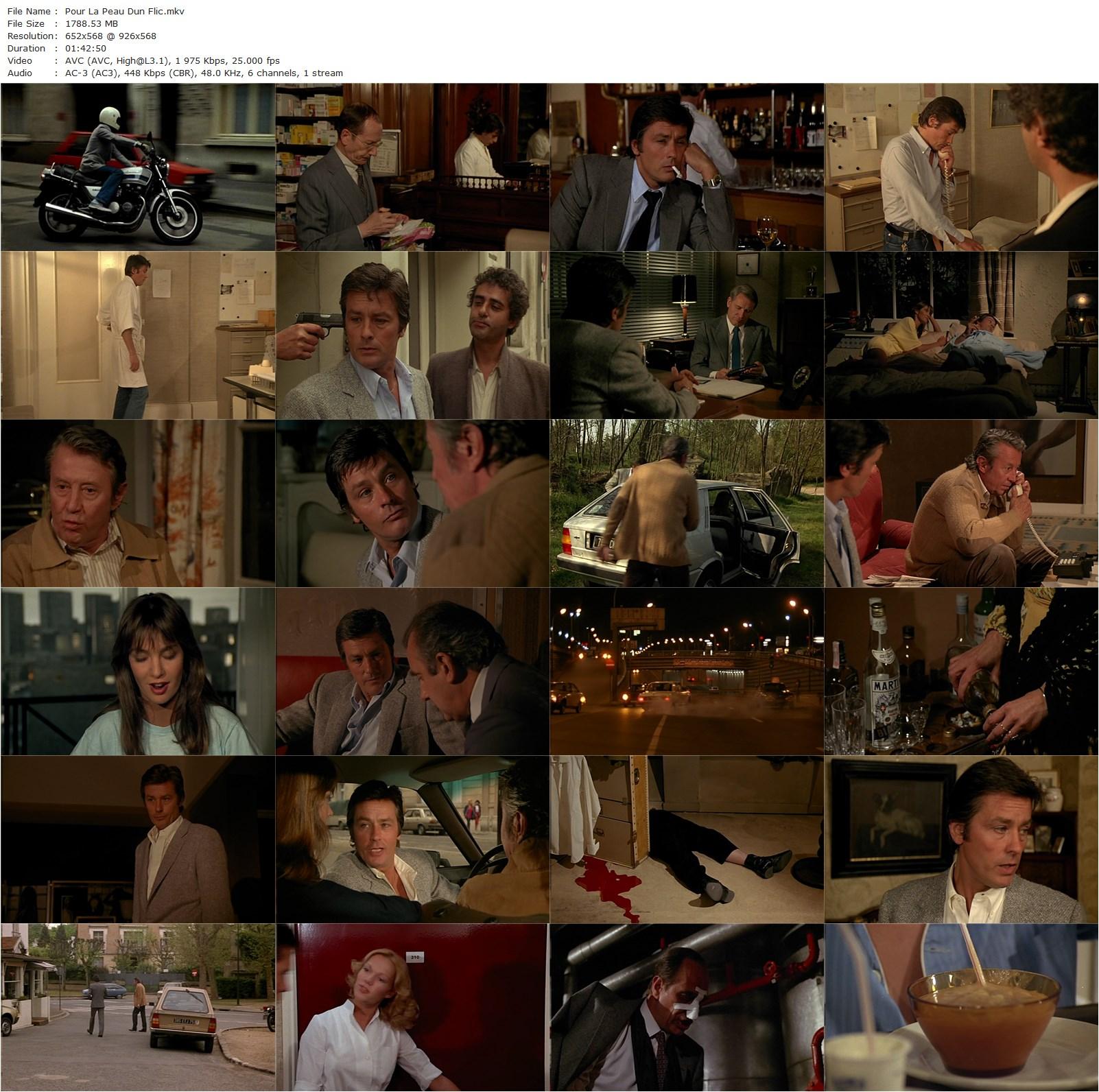 For a Cops Hide (1981) Alain Delon, Mireille Darc, Anne Parillaud-poster