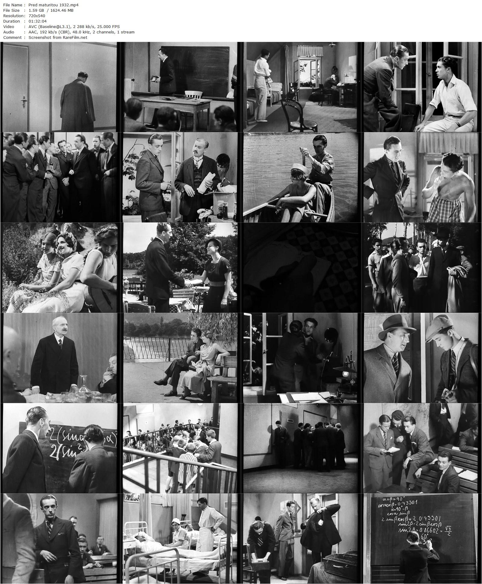 Before the Finals / Pred maturitou (1932) Svatopluk Innemann, Vladislav Vancura, Jindrich Plachta, Frantisek Smolík, Antonín Novotný-poster