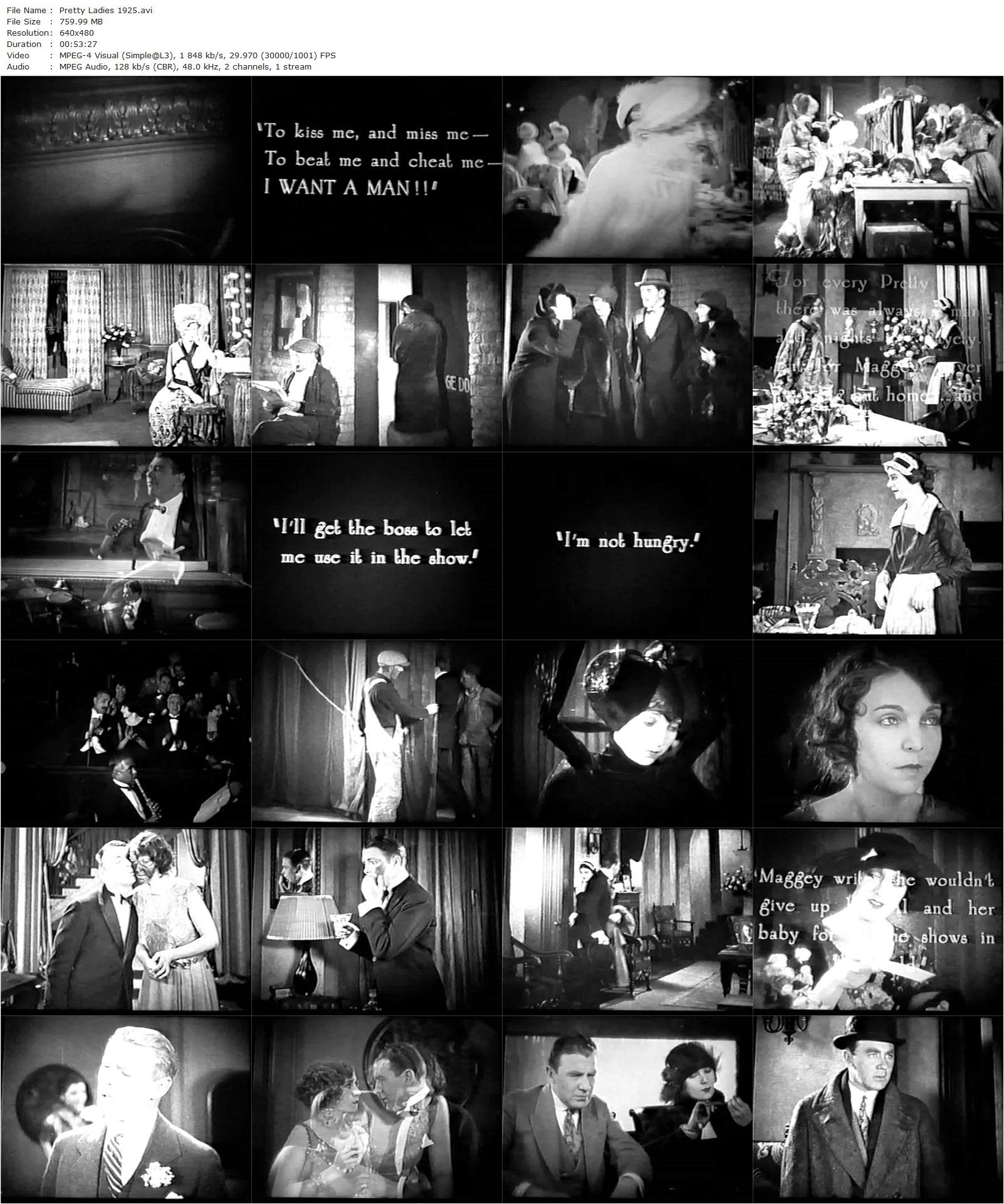 Pretty Ladies (1925) Monta Bell, Zasu Pitts, Tom Moore, Ann Pennington-poster