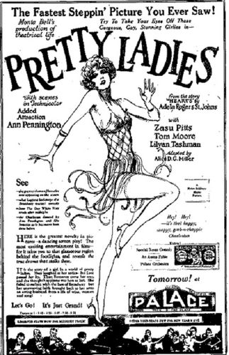 Pretty Ladies (1925) Monta Bell, Zasu Pitts, Tom Moore, Ann Pennington