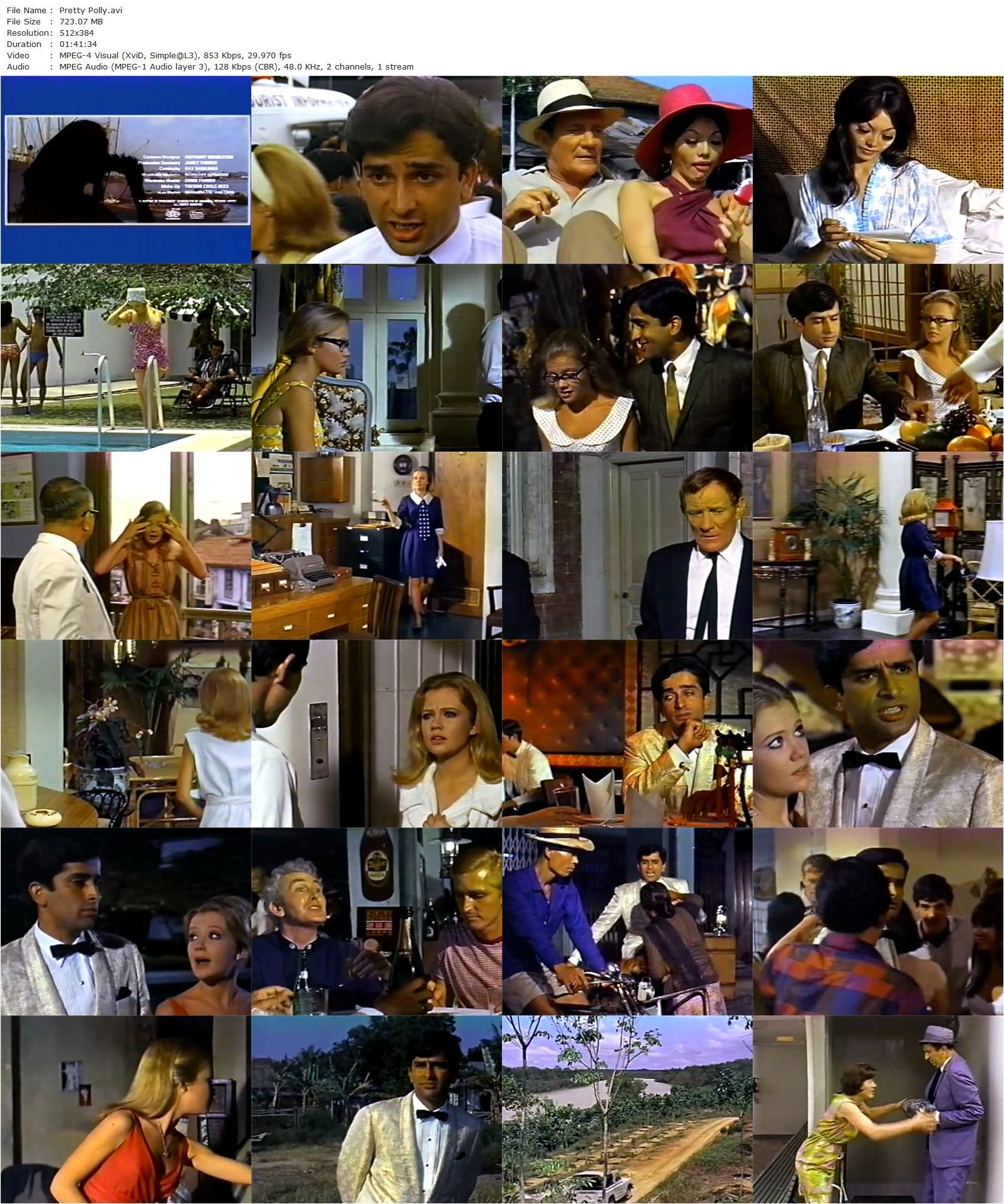 Pretty Polly (1967) Guy Green, Hayley Mills, Brenda de Banzie, Dorothy Alison-poster