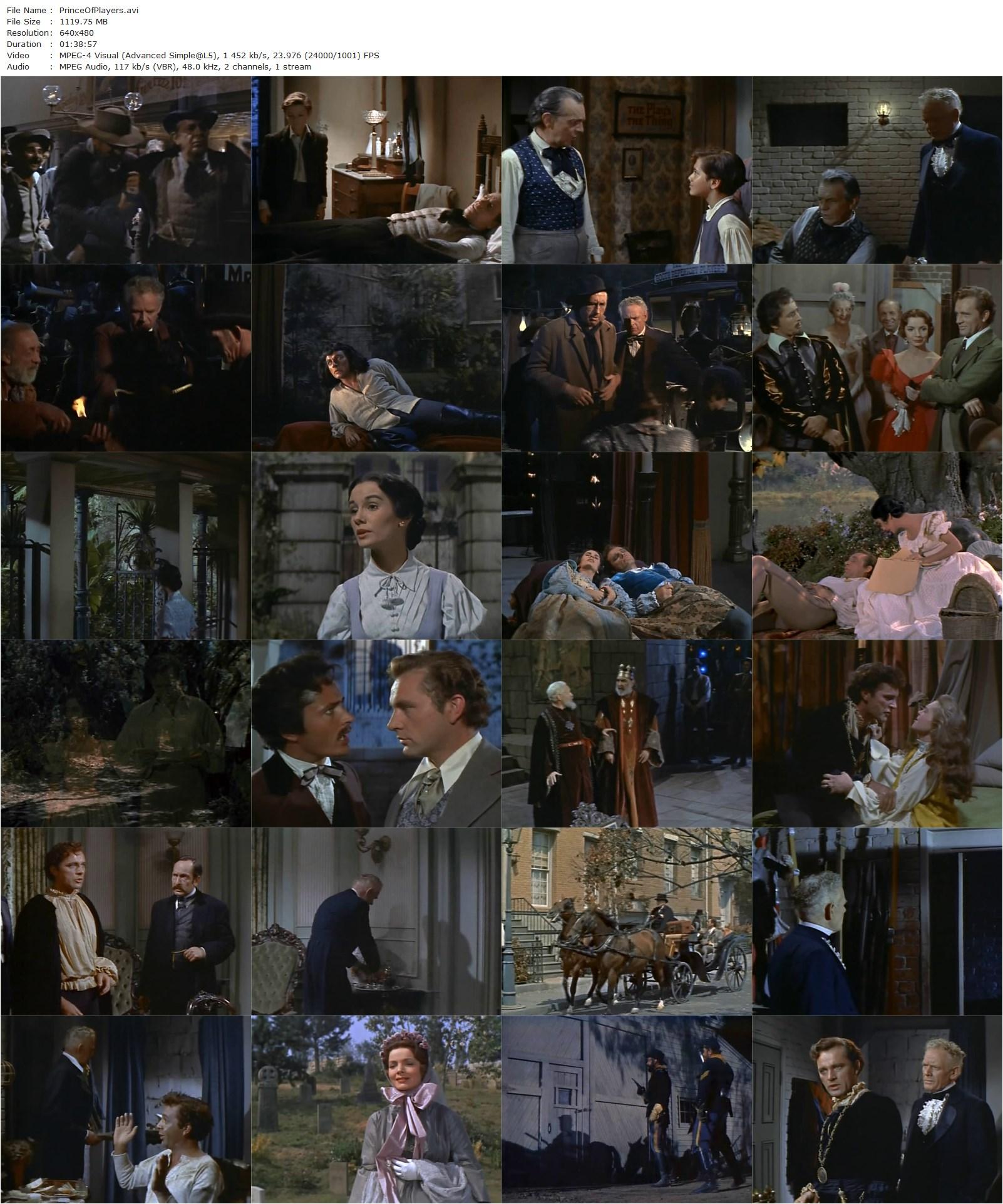 Prince of Players (1955) Philip Dunne, Richard Burton, Maggie McNamara, John Derek-poster