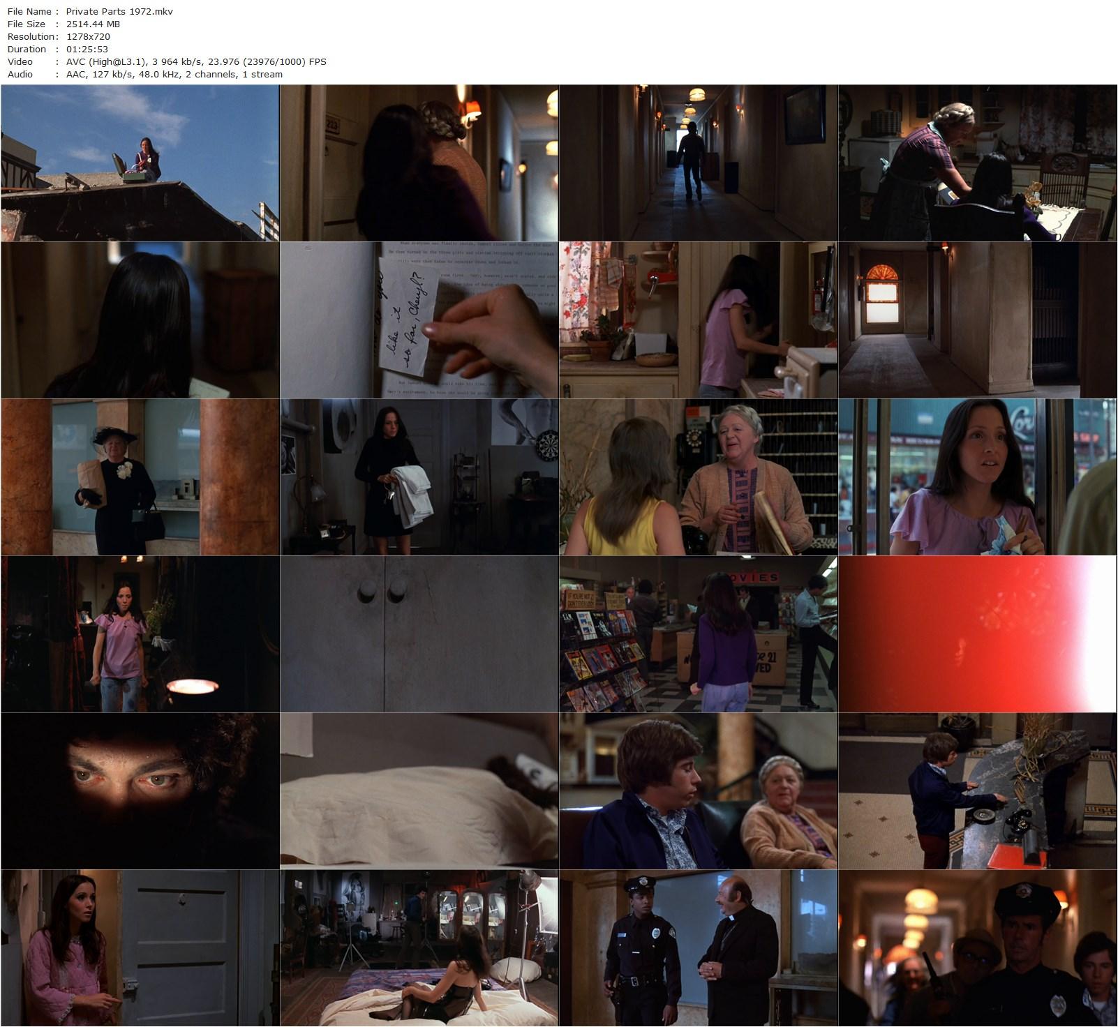 Private Parts (1972) Paul Bartel, Ayn Ruymen, Lucille Benson, John Ventantonio-poster