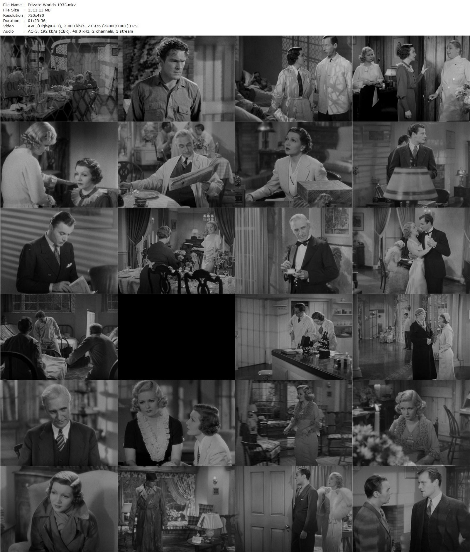 Private Worlds (1935) Gregory La Cava, Claudette Colbert, Charles Boyer, Joan Bennett-poster