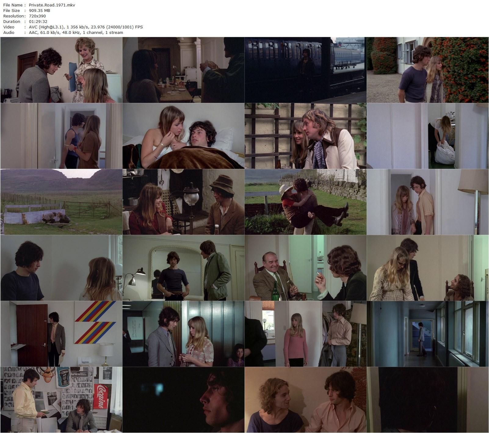 Private Road (1971) Barney Platts-Mills, Susan Penhaligon, Bruce Robinson, Michael Feast-poster