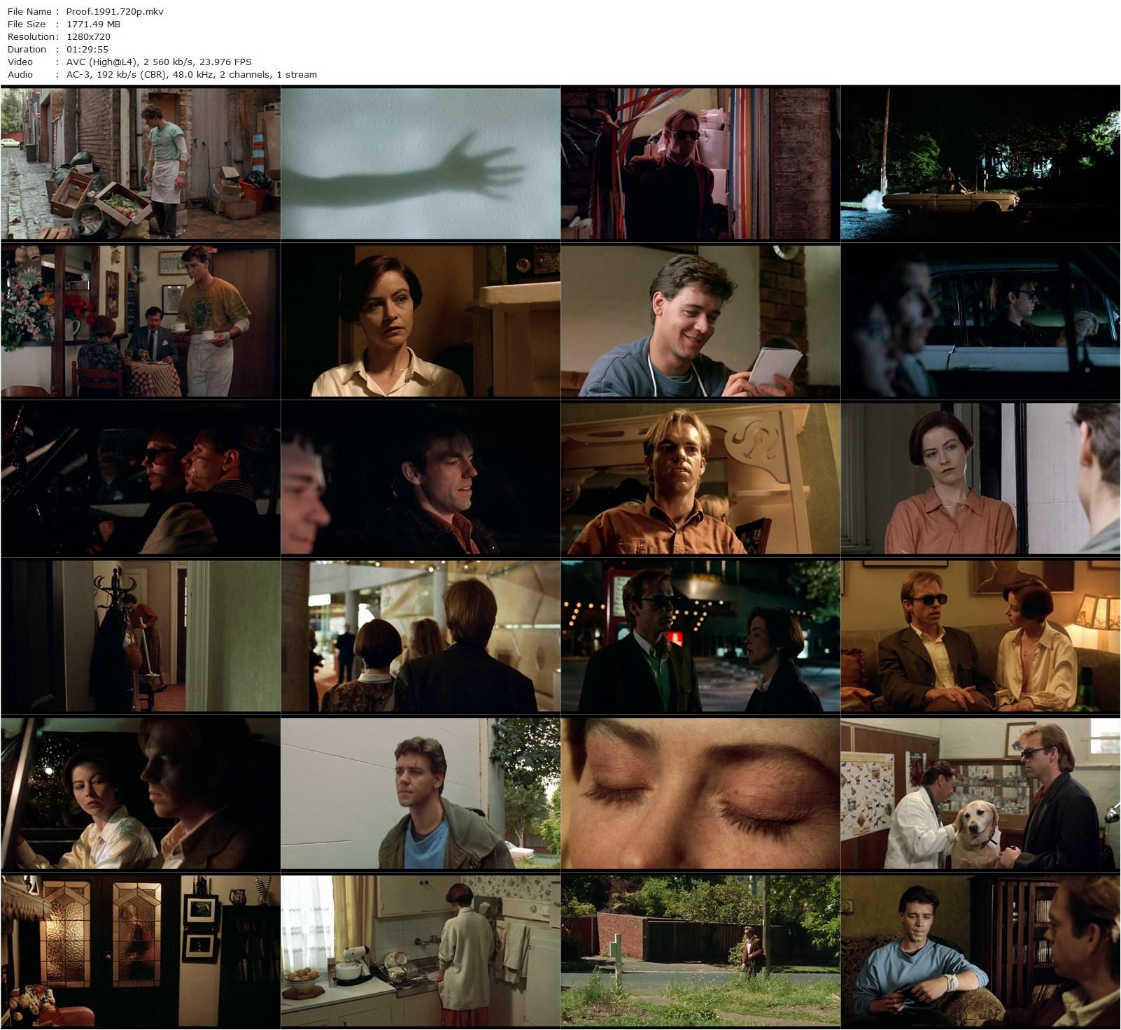 Proof (1991) Jocelyn Moorhouse, Hugo Weaving, Geneviève Picot, Russell Crowe-poster