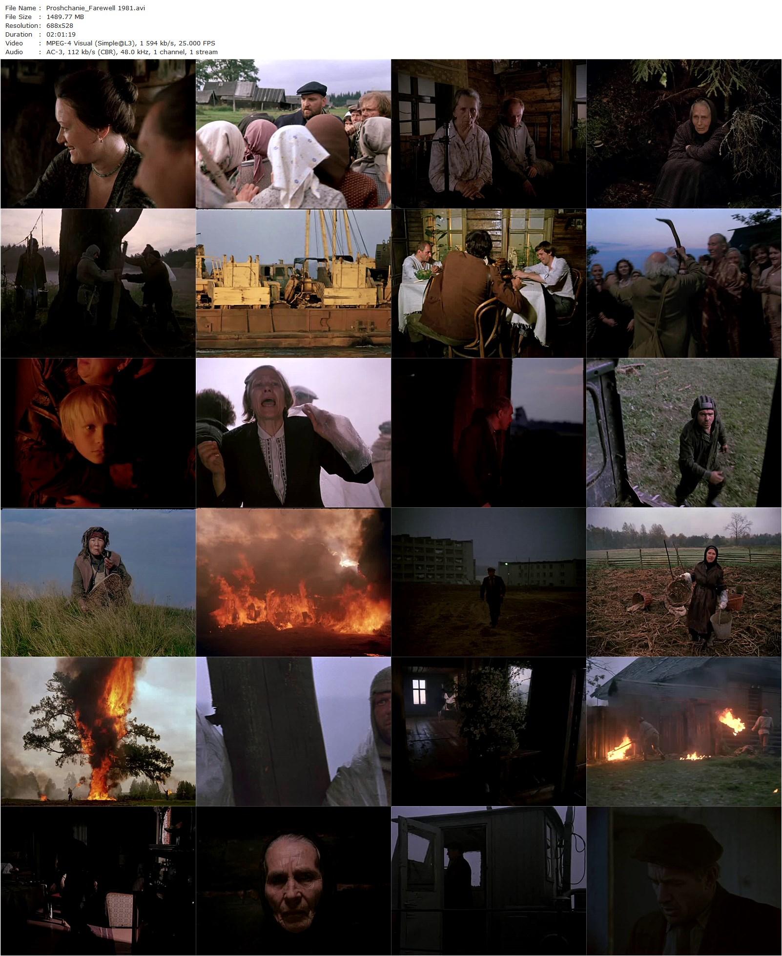 Farewell AKA Proshchanie (1983) Elem Klimov, Stefaniya Stanyuta, Lev Durov, Aleksey Petrenko-poster