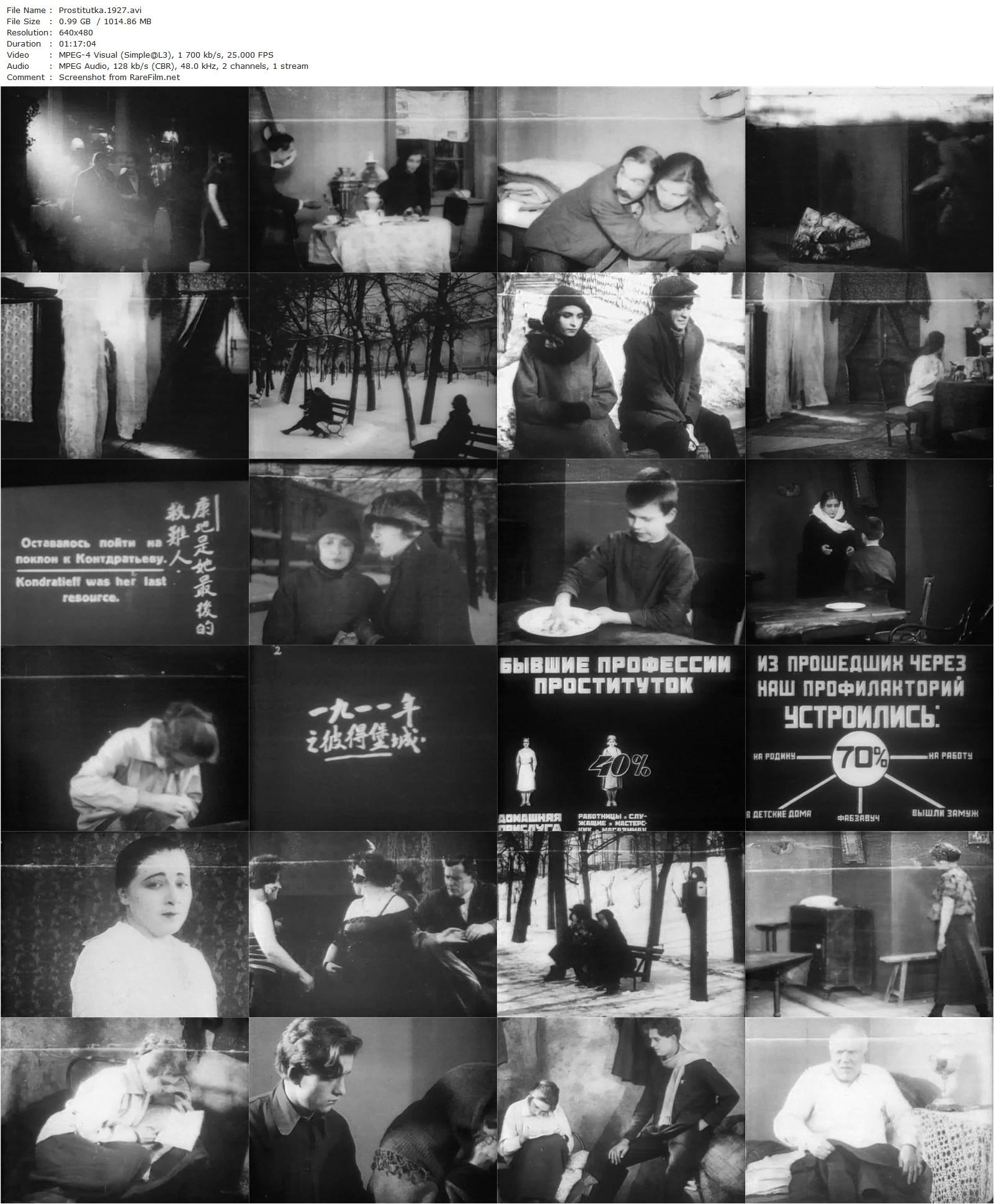 Prostitute / Prostitutka (1927) Oleg Frelikh, Olga Bonus, Mark Donskoy, L. Krasina-poster