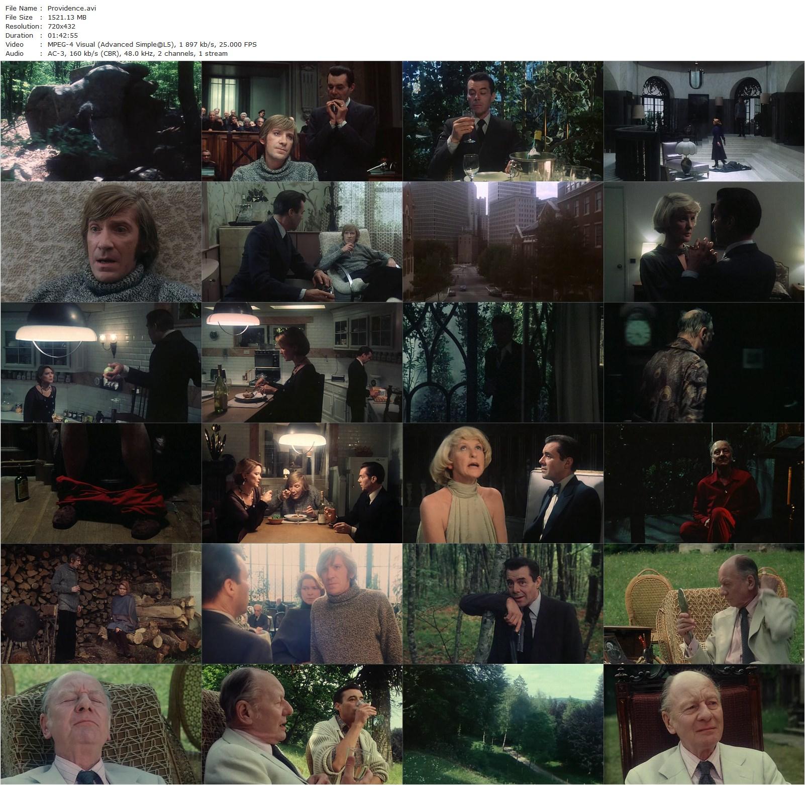 Providence (1977) Alain Resnais, Dirk Bogarde, Ellen Burstyn, John Gielgud-poster