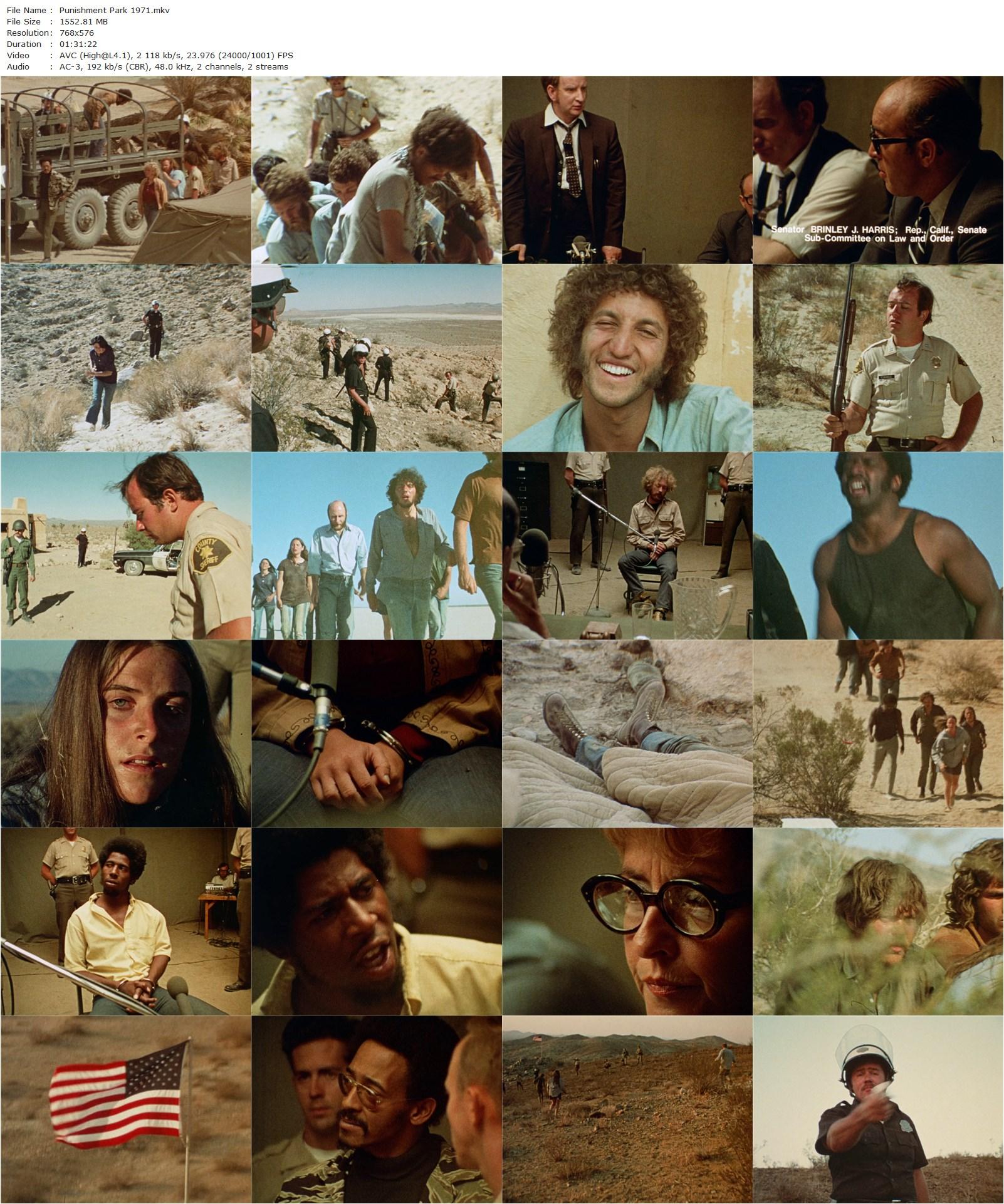 Punishment Park (1971) Peter Watkins, Patrick Boland, Kent Foreman, Carmen Argenziano-poster