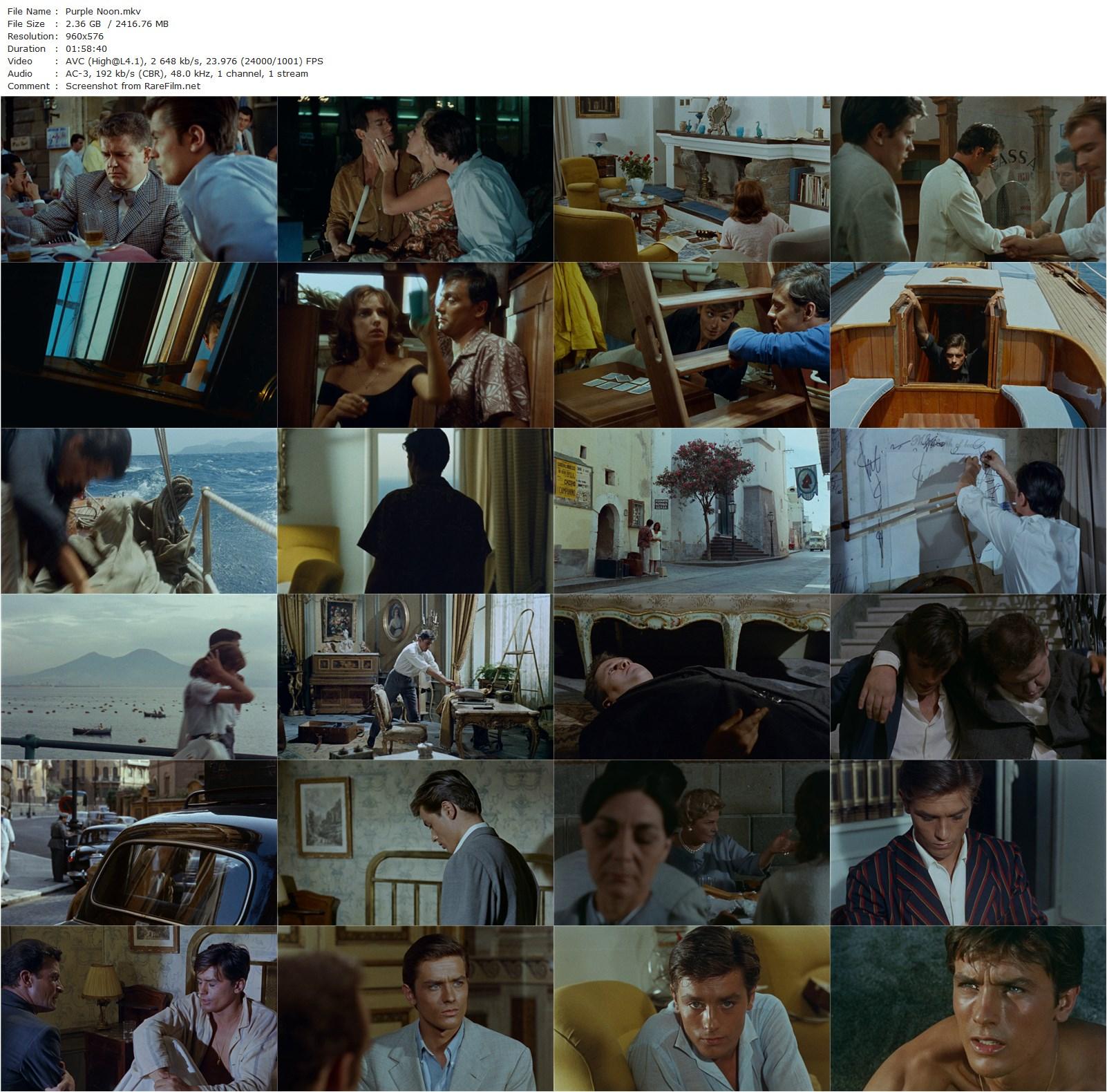 Plein soleil / Purple Noon (1960) René Clément, Alain Delon, Maurice Ronet, Marie Laforêt-poster