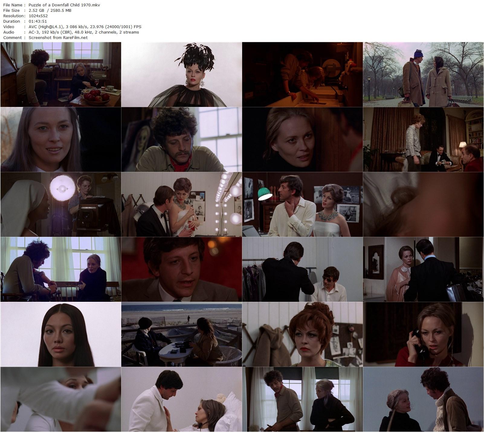 Puzzle of a Downfall Child (1970) Jerry Schatzberg, Faye Dunaway, Barry Primus, Viveca Lindfors-poster