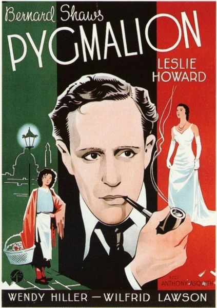 Pygmalion (1938) Anthony Asquith, Leslie Howard, Wendy Hiller, Wilfrid Lawson, Comedy, Drama, Romance