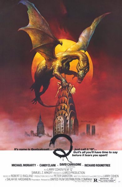 Q – The Winged Serpent (1982) Larry Cohen, David Carradine, Michael Moriarty, Candy Clark