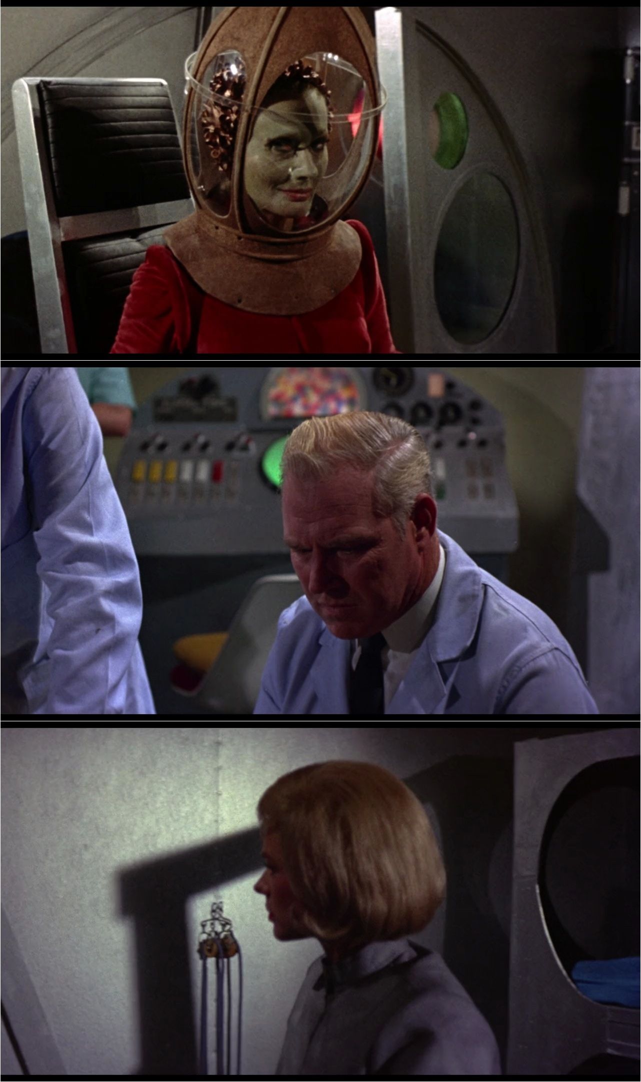 Queen of Blood (1966) Curtis Harrington, John Saxon, Basil Rathbone, Judi Meredith-poster