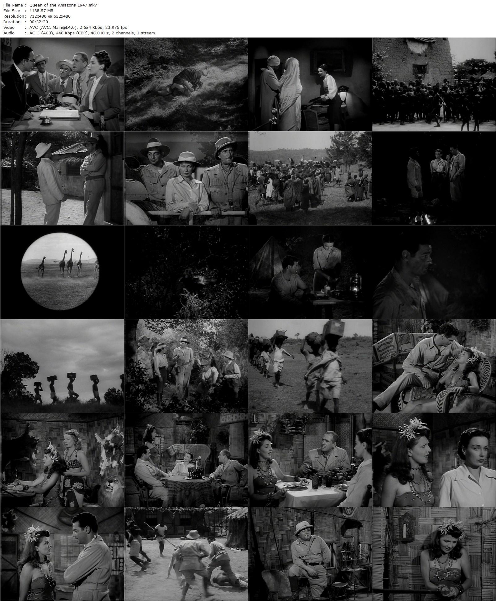 Queen of the Amazons (1947) Edward Finney, Robert Lowery, Patricia Morison, J. Edward Bromberg-poster