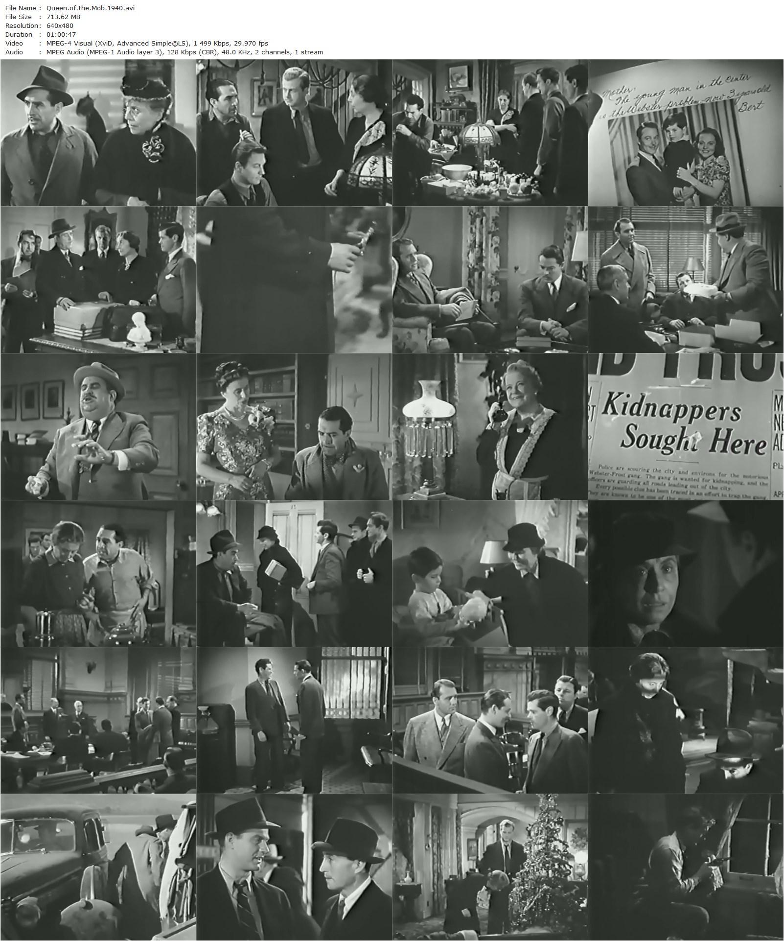 Queen of the Mob (1940) James P. Hogan, Ralph Bellamy, Blanche Yurka, J. Carrol Naish-poster