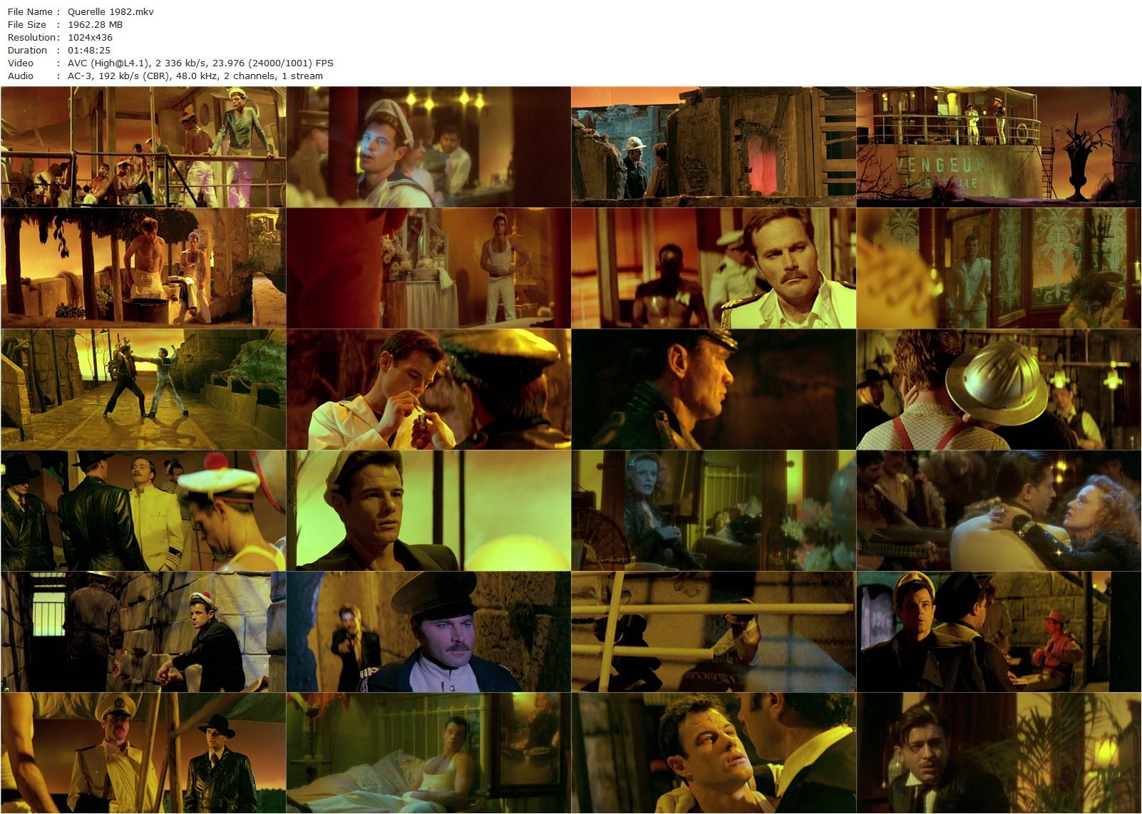 Querelle (1982) Rainer Werner Fassbinder, Brad Davis, Franco Nero, Jeanne Moreau-poster