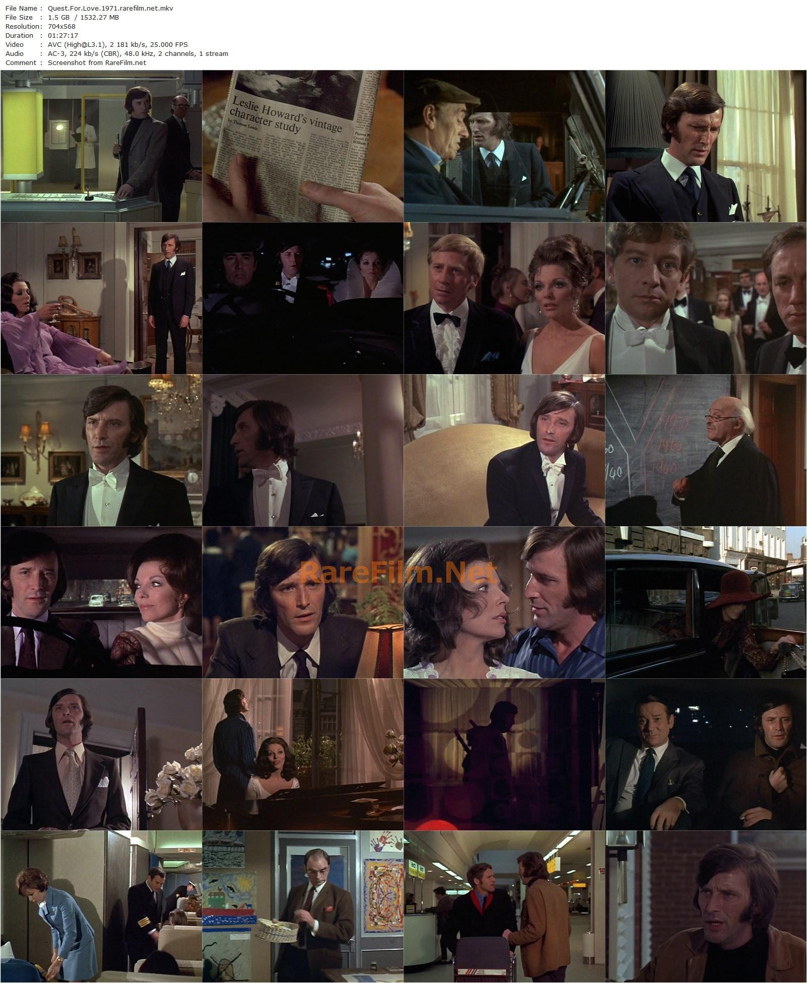 Quest for Love (1971) Ralph Thomas, Joan Collins, Tom Bell, Denholm Elliott-poster