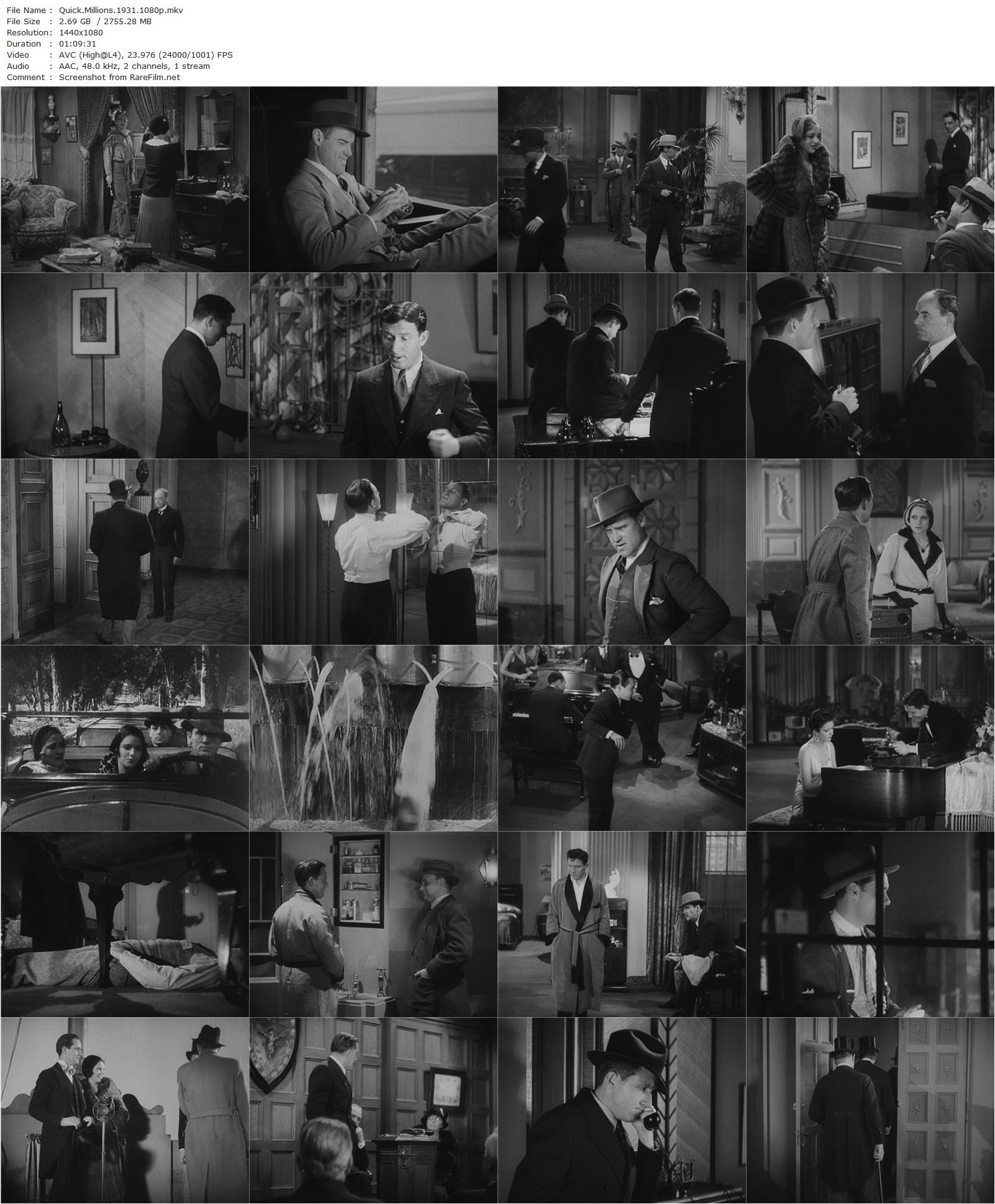 Quick Millions (1931) Rowland Brown, Spencer Tracy, Marguerite Churchill, Sally Eilers-poster