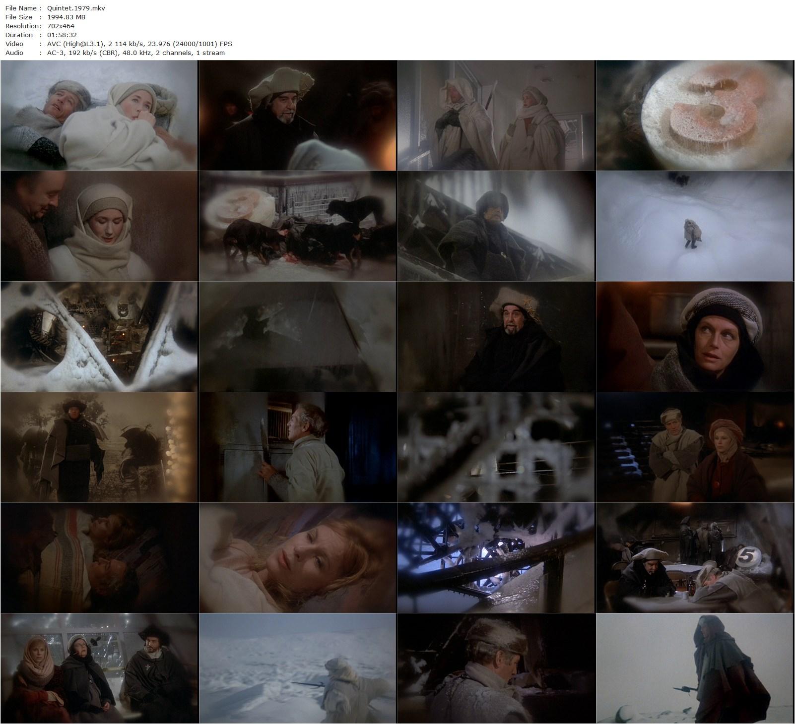 Quintet (1979) Robert Altman, Paul Newman, Vittorio Gassman, Fernando Rey-poster