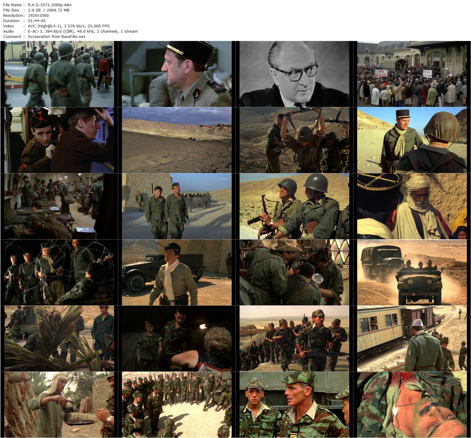 Nothing to Report / R.A.S. (1973) Yves Boisset, Jacques Spiesser, Jacques Villeret, Jacques Weber-poster