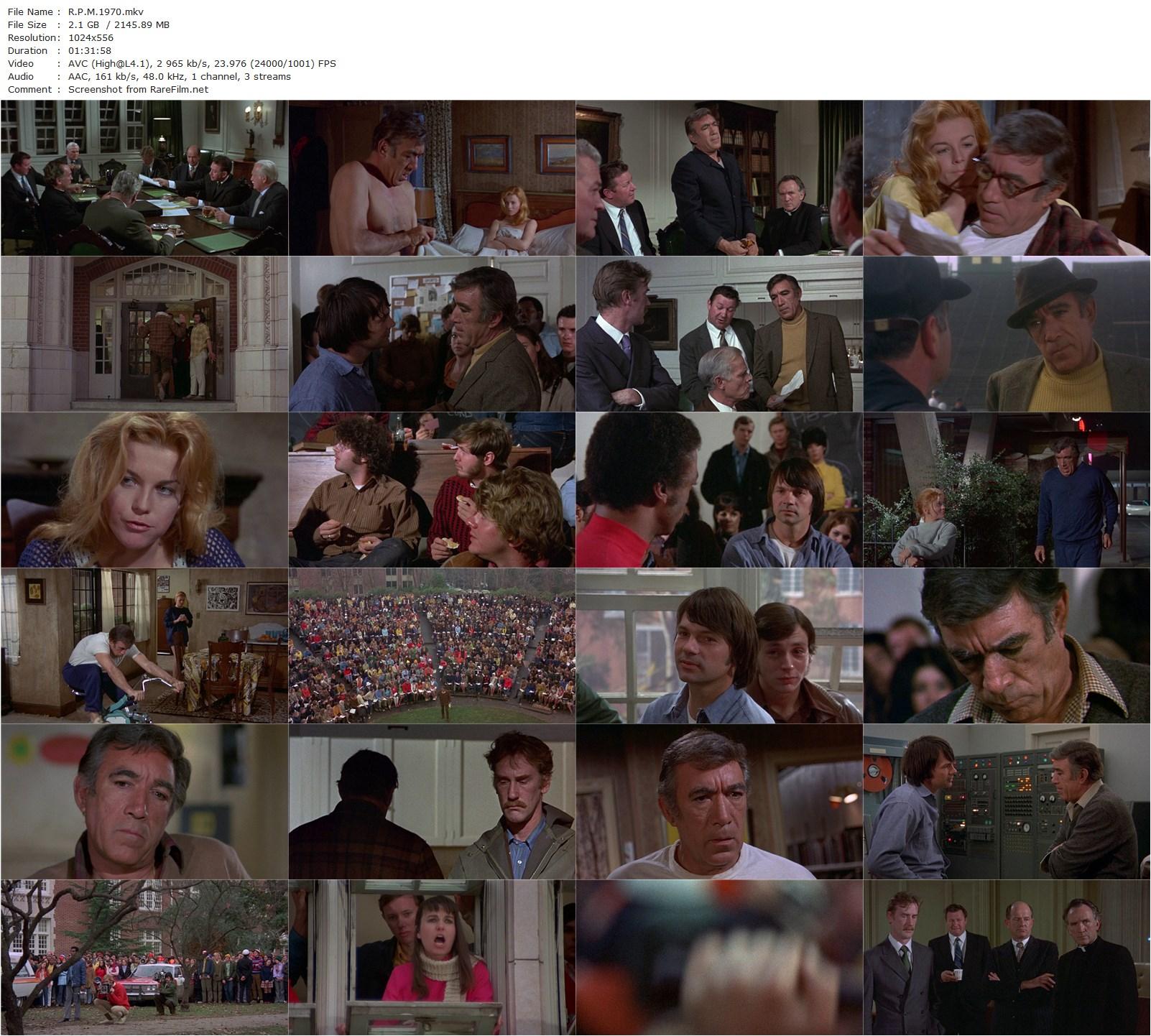 R.P.M. (1970) Stanley Kramer, Anthony Quinn, Ann-Margret, Gary Lockwood-poster