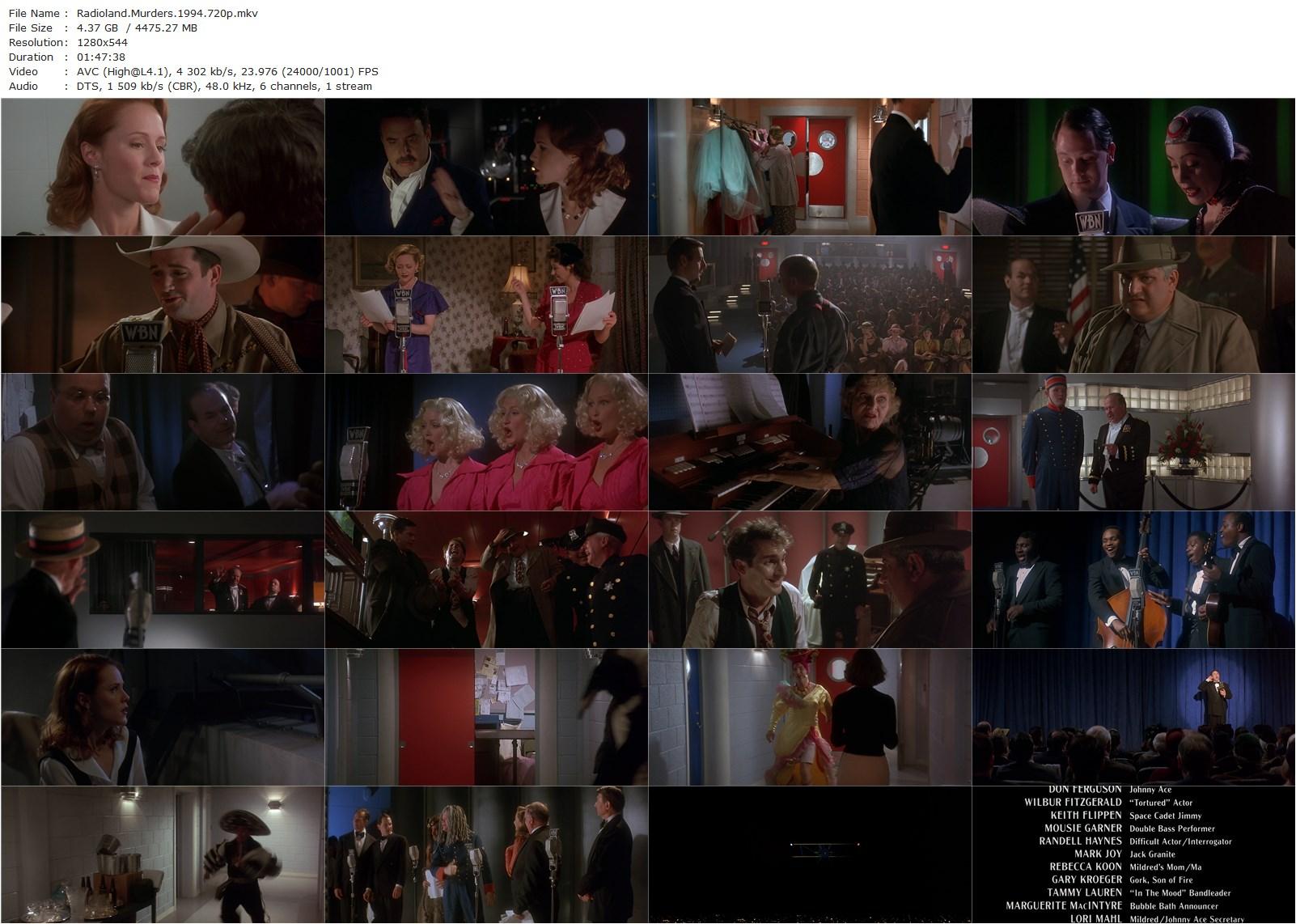 Radioland Murders (1994) Mel Smith, Brian Benben, Mary Stuart Masterson, Ned Beatty-poster