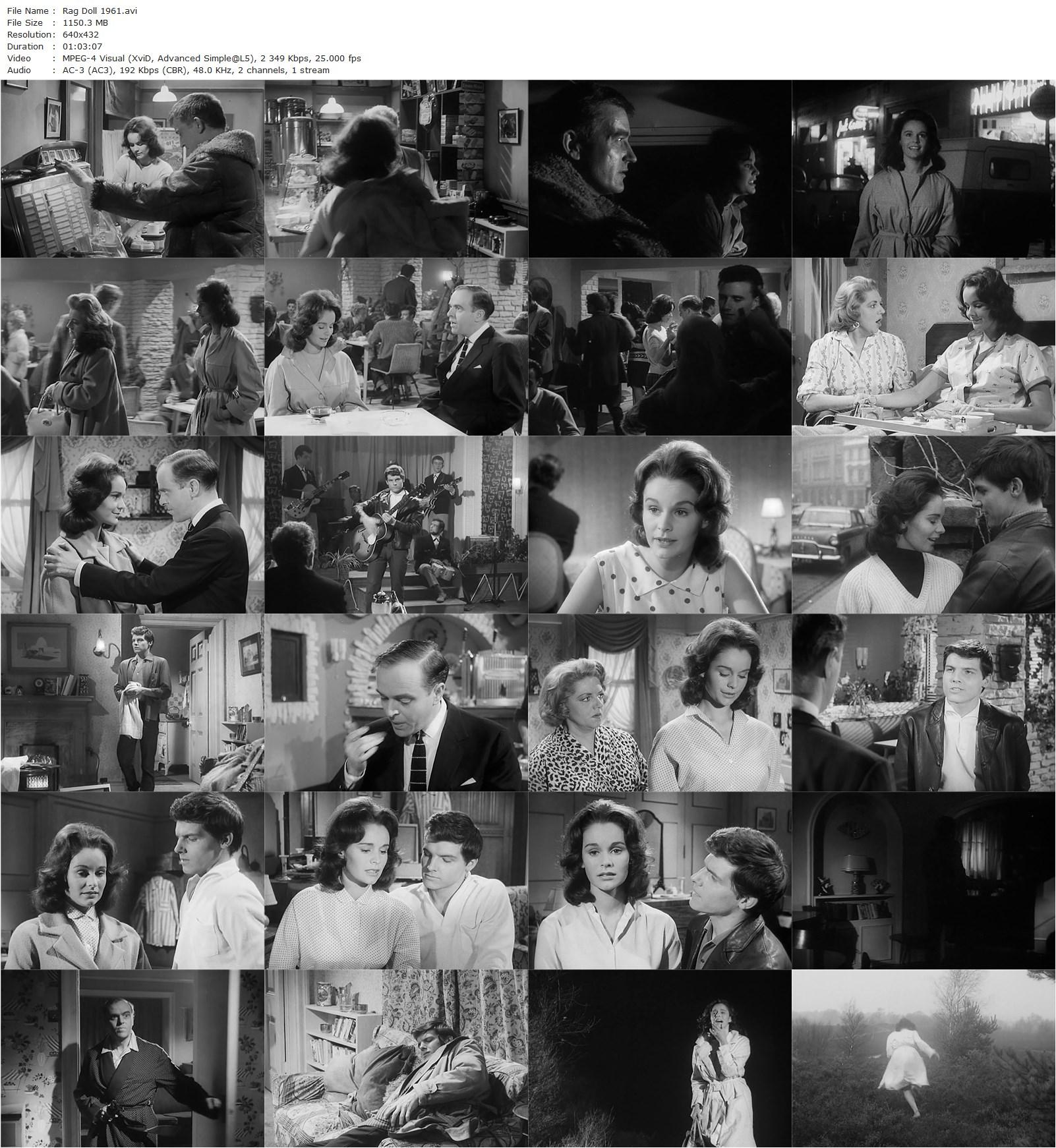 Rag Doll (1961) Lance Comfort, Jess Conrad, Hermione Baddeley, Kenneth Griffith-poster