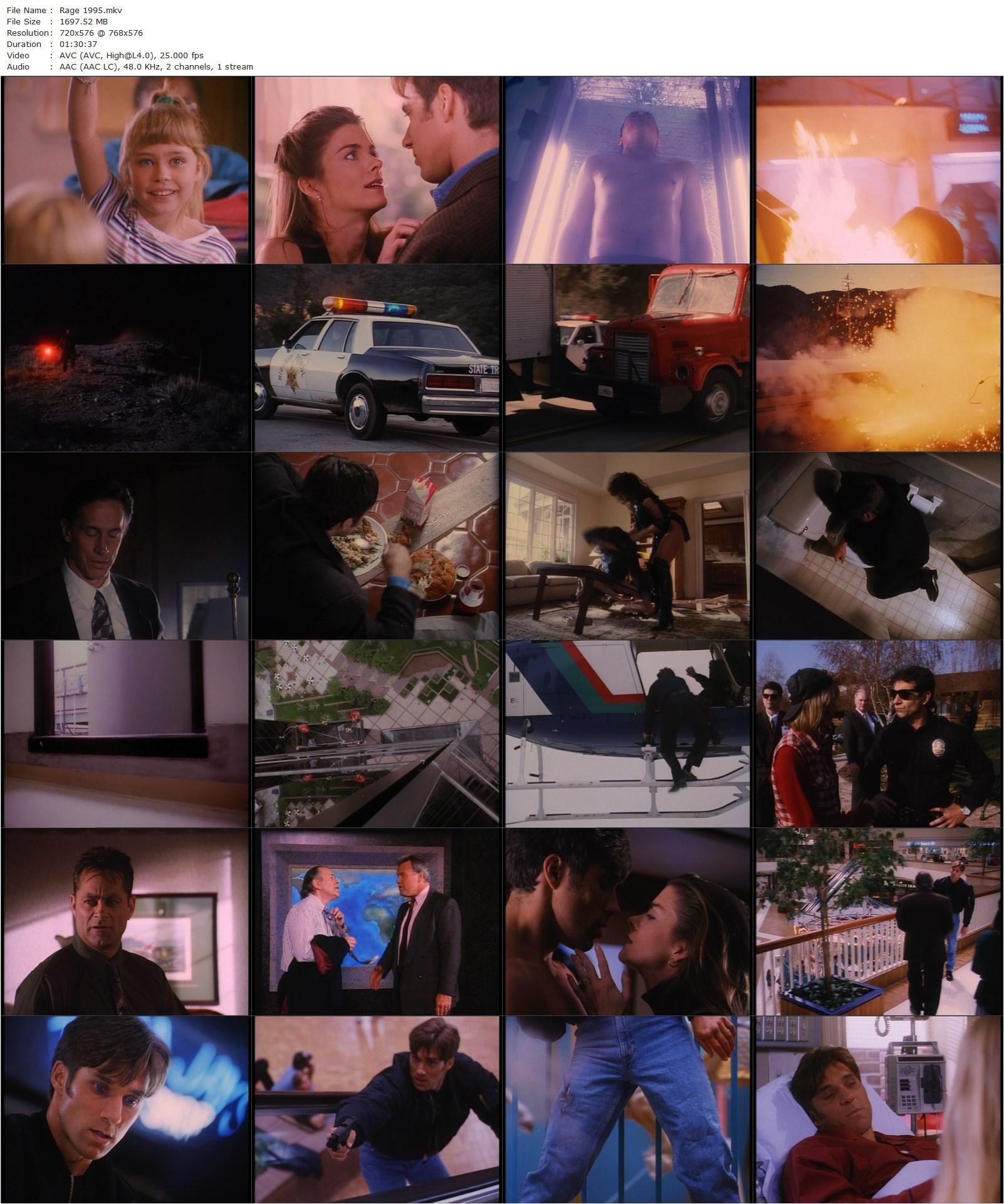 Rage (1995) Joseph Merhi, Gary Daniels, Kenneth Tigar, Fiona Hutchison-poster