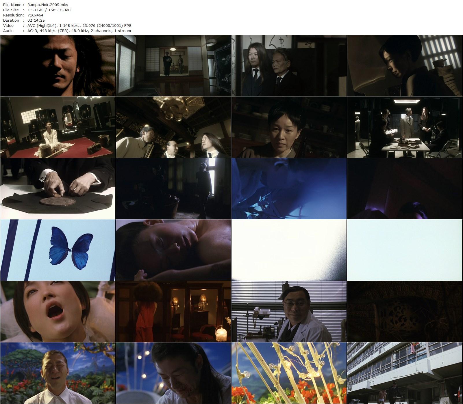 Rampo Noir AKA Ranpo jigoku (2005) Akio Jissôji, Atsushi Kaneko, Hisayasu Satô, Tadanobu Asano, Yûko Daike, Chisako Hara-poster