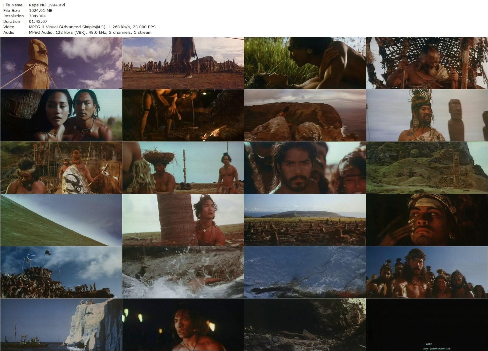 Rapa Nui (1994) Kevin Reynolds, Jason Scott Lee, Esai Morales, Sandrine Holt-poster
