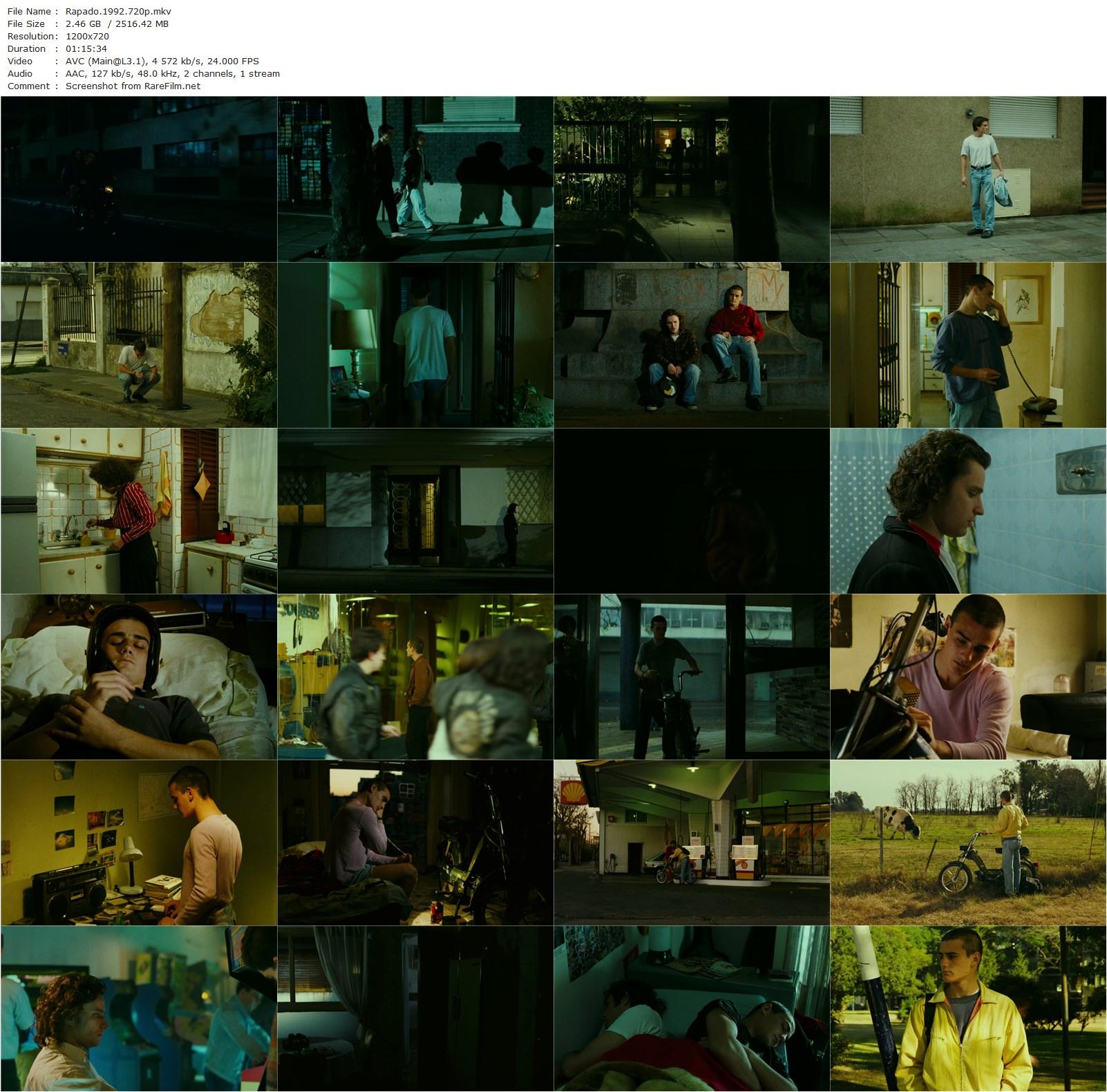 Cropped Head / Rapado (1992) Martín Rejtman, Ezequiel Cavia, Damián Dreizik, Mirta Busnelli-poster