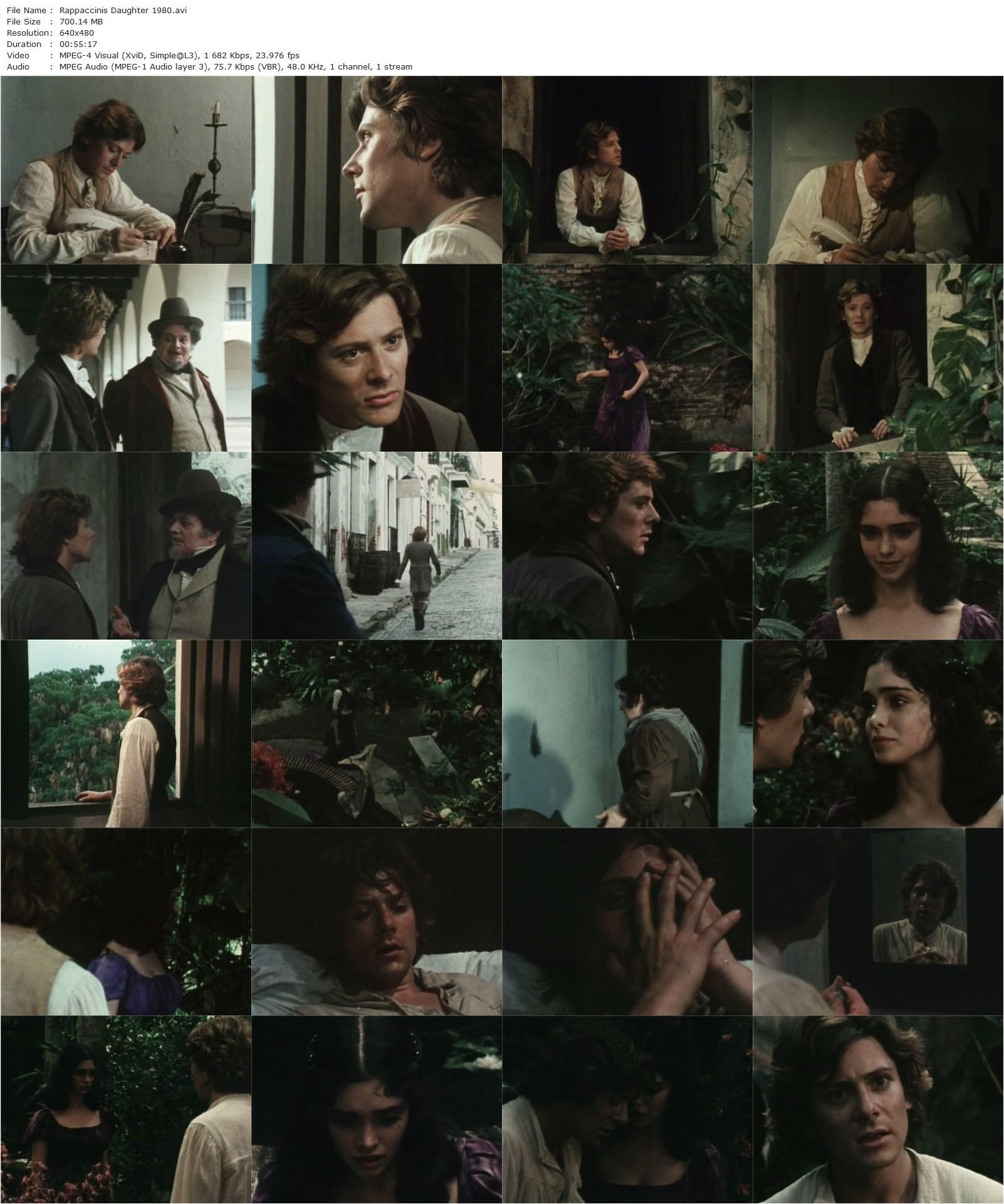 Rappaccini’s Daughter (1980) Dezsö Magyar, Kristoffer Tabori, Kathleen Beller, Michael Egan-poster