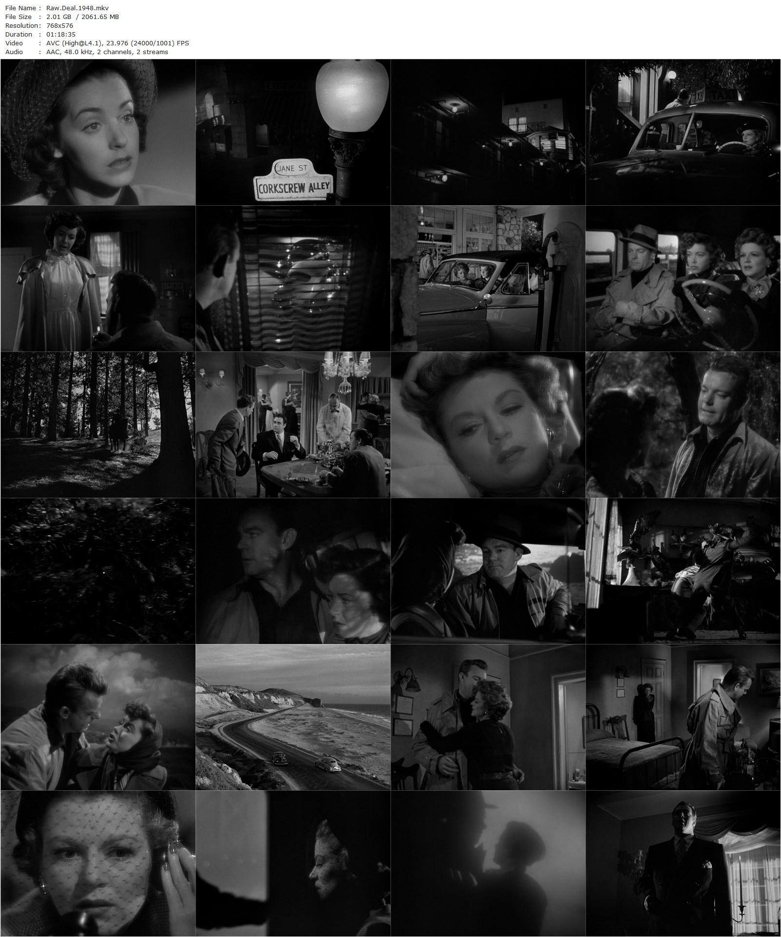 Raw Deal (1948) Anthony Mann, Dennis O’Keefe, Claire Trevor, Marsha Hunt-poster