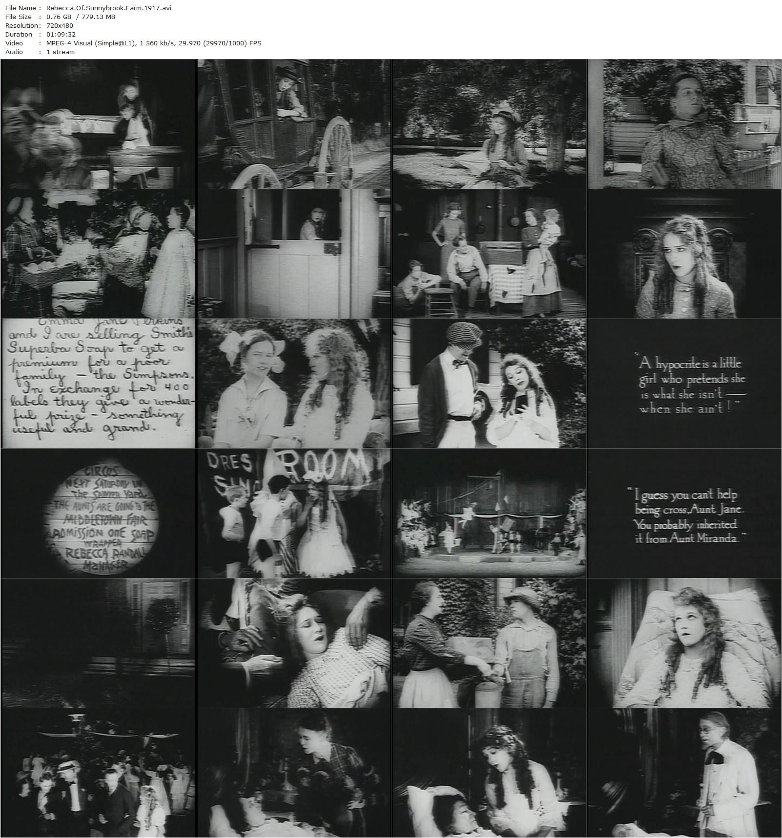 Rebecca of Sunnybrook Farm (1917) Marshall Neilan, Mary Pickford, Eugene O’Brien, Helen Jerome Eddy-poster