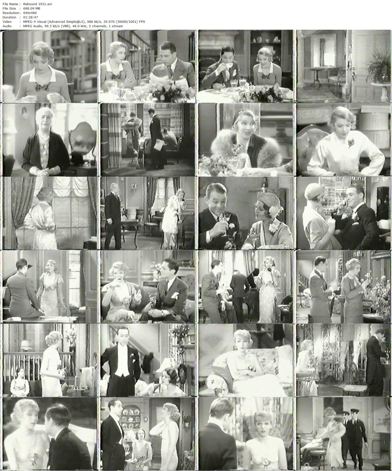 Rebound (1931) Edward H. Griffith, Ina Claire, Robert Ames, Myrna Loy-poster