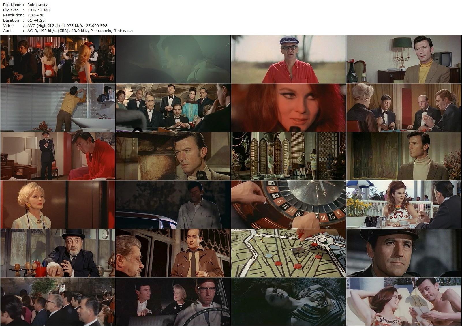 Rebus (1969) Nino Zanchin, Laurence Harvey, Ann-Margret, José Calvo-poster