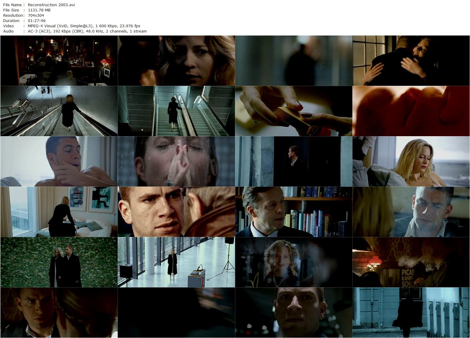 Reconstruction (2003) Christoffer Boe, Nikolaj Lie Kaas, Maria Bonnevie, Krister Henriksson-poster