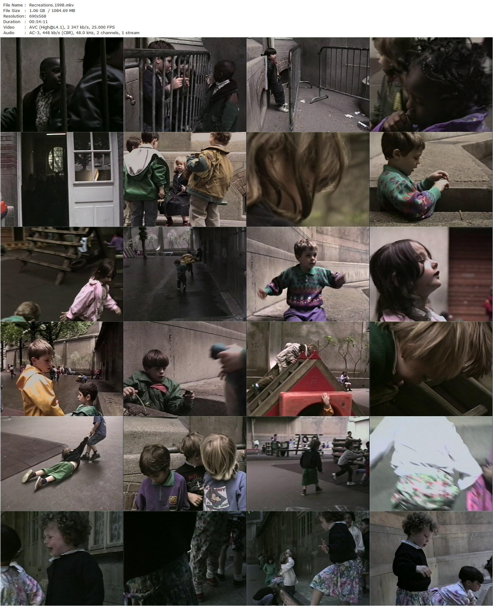 Récréations (1998) Claire Simon-poster