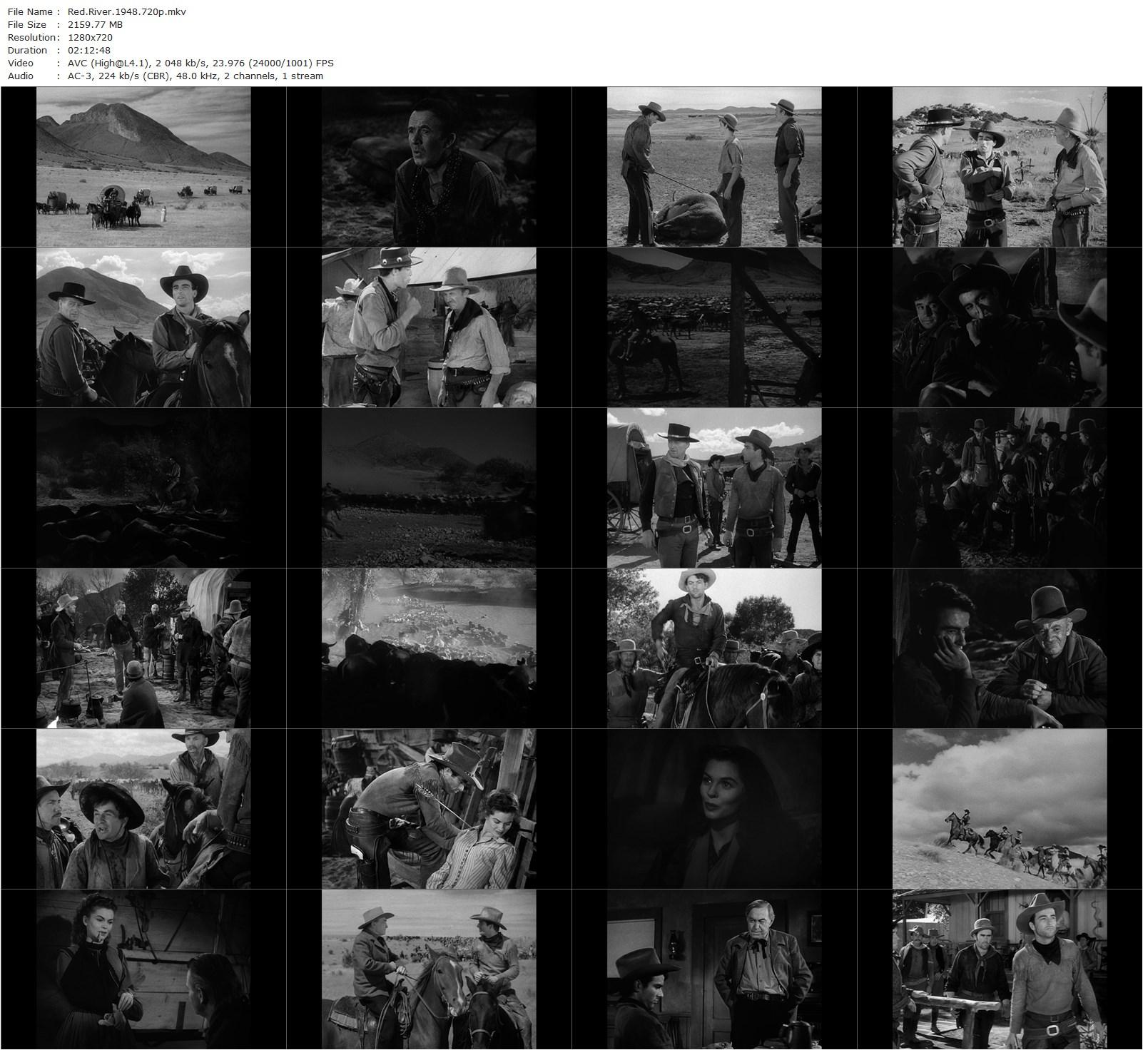 Red River (1948) Howard Hawks, Arthur Rosson, John Wayne, Montgomery Clift, Joanne Dru-poster