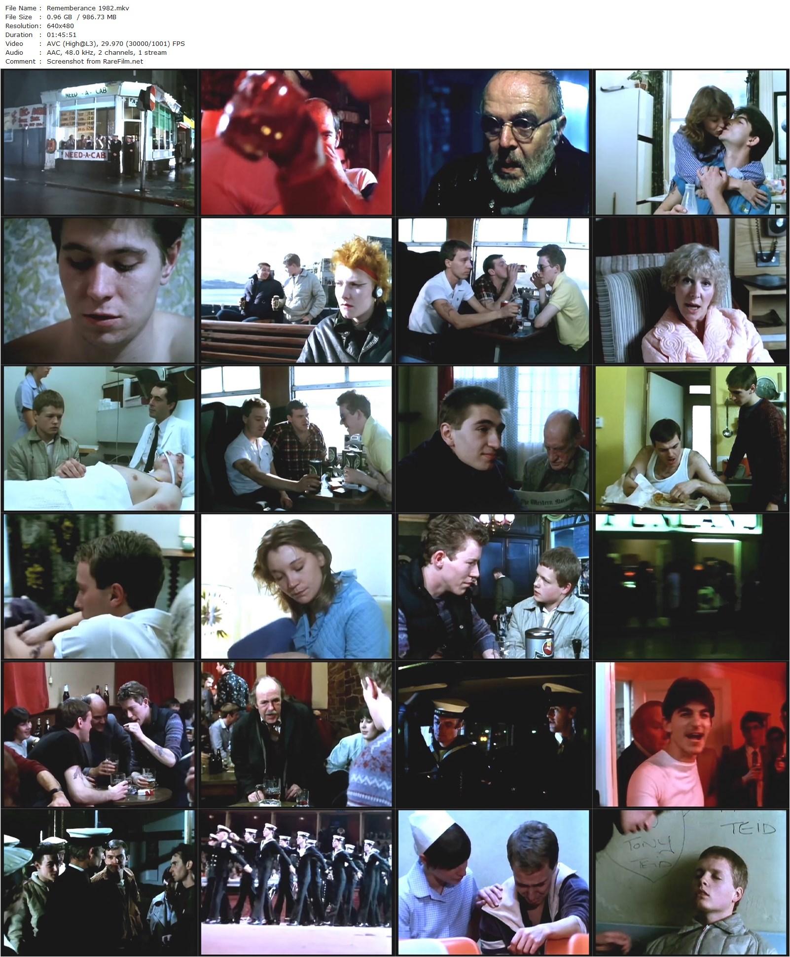 Remembrance (1982) Colin Gregg, Roger Adamson, John Altman, Martin Barrass-poster