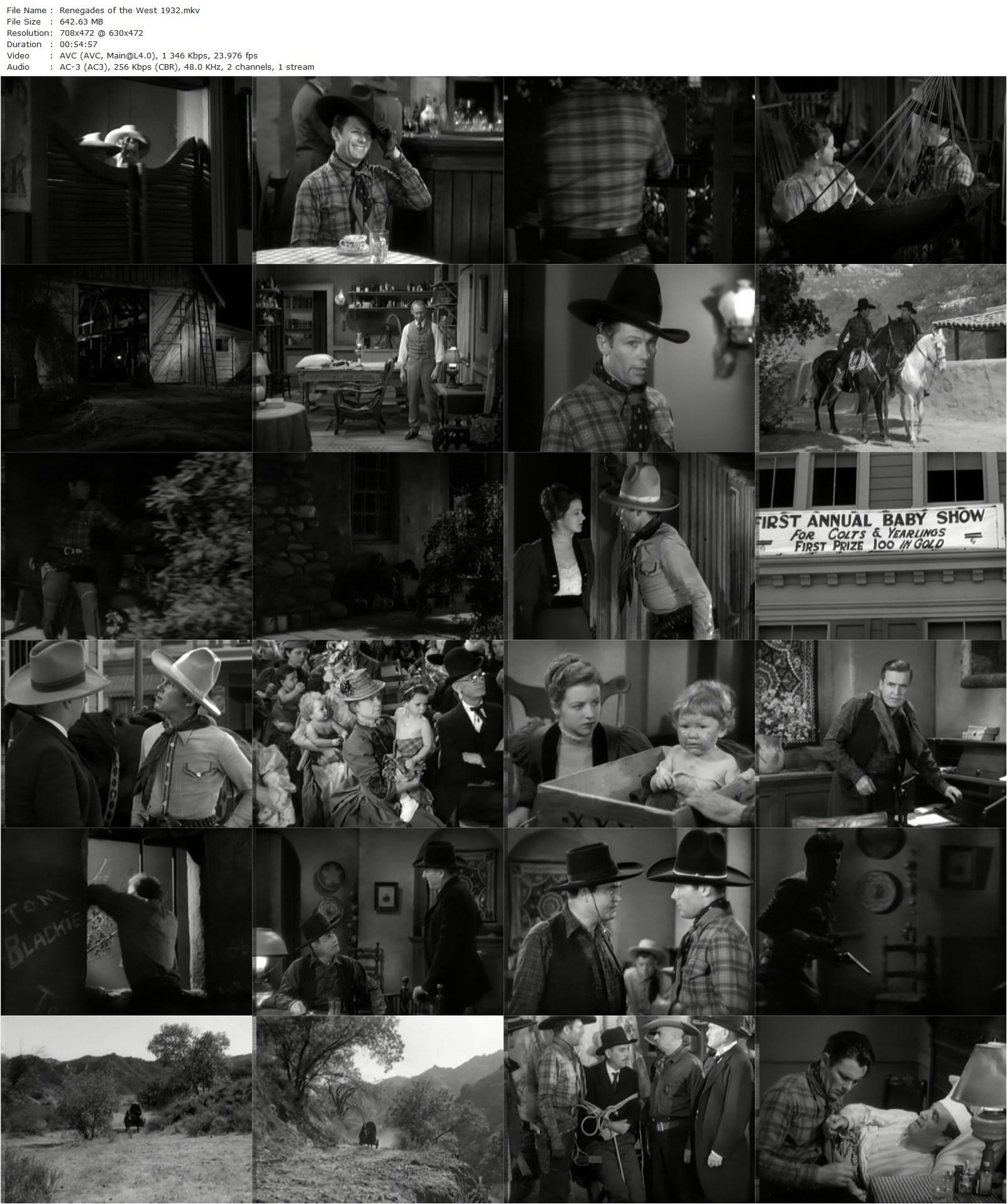 Renegades of the West (1932) Casey Robinson, Tom Keene, Roscoe Ates, Betty Furness-poster