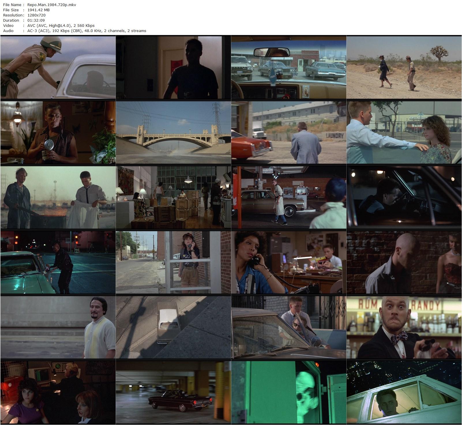 Repo Man (1984) Alex Cox, Harry Dean Stanton, Emilio Estevez, Tracey Walter-poster