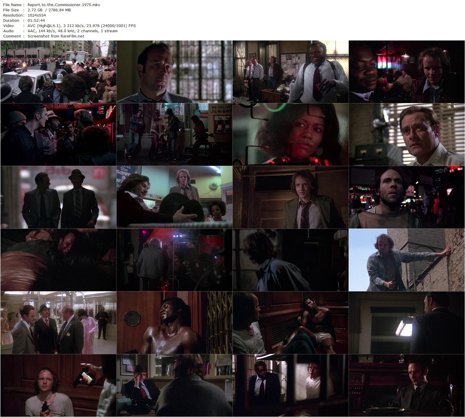 Report to the Commissioner (1975) Milton Katselas, Michael Moriarty, Yaphet Kotto, Susan Blakely-poster