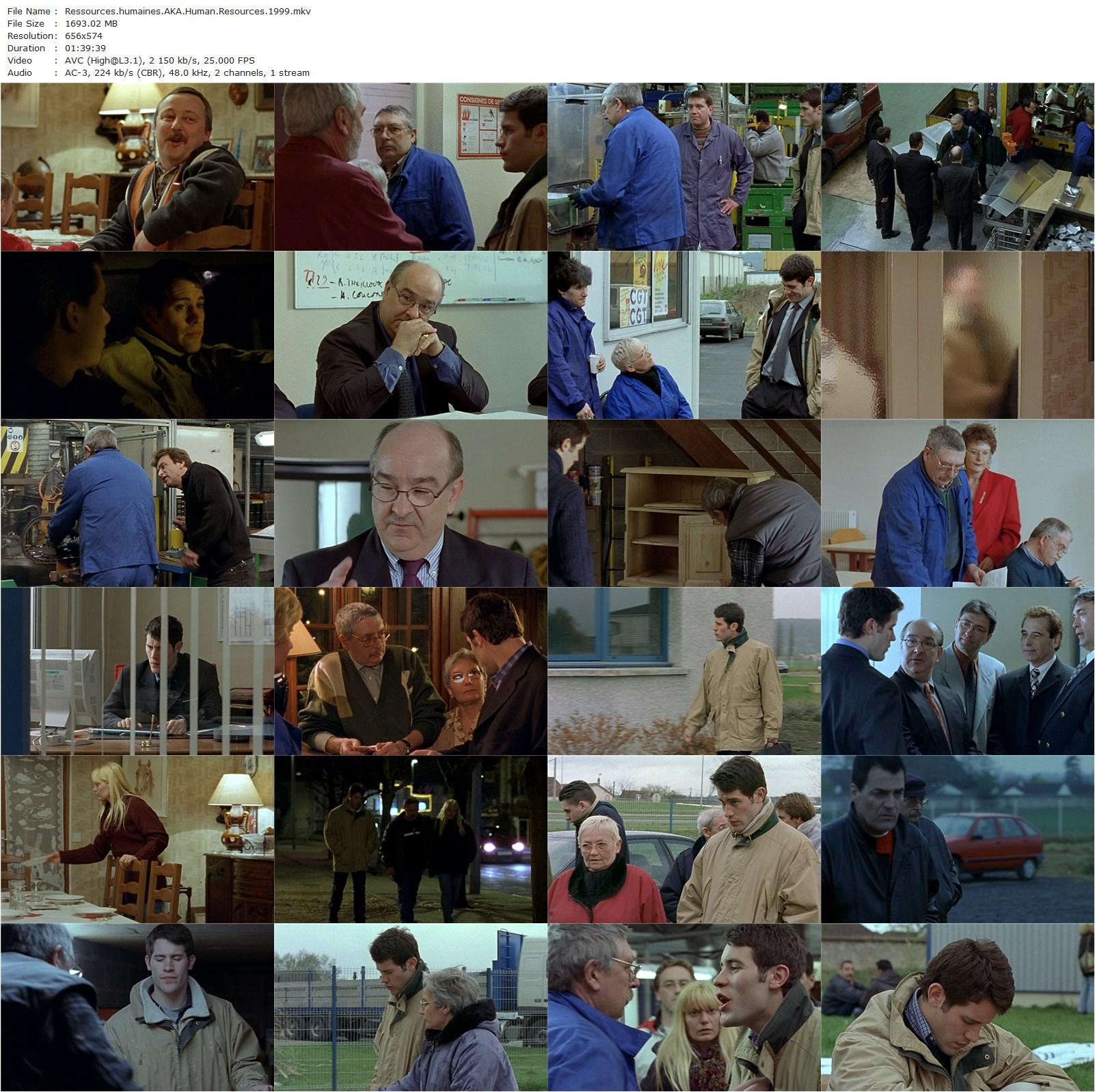Human Resources AKA Ressources humaines (1999) Laurent Cantet, Jalil Lespert, Jean-Claude Vallod, Chantal Barré-poster