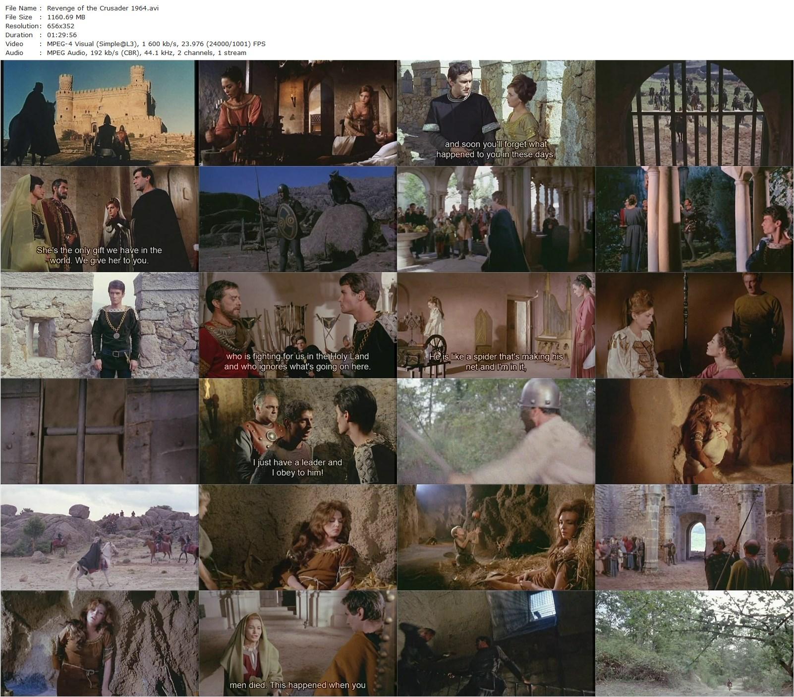 The Revenge of the Crusader AKA Genoveffa di Brabante (1964) José Luis Monter, María José Alfonso, Alberto Lupo, Stephen Forsyth-poster