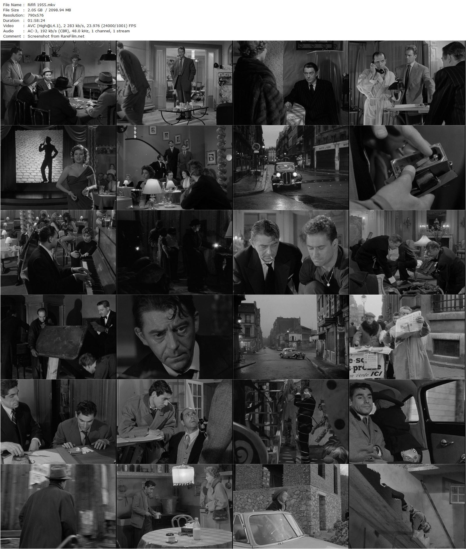 Rififi / Du rififi chez les hommes (1955) Jules Dassin, Jean Servais, Carl Möhner, Robert Manuel-poster